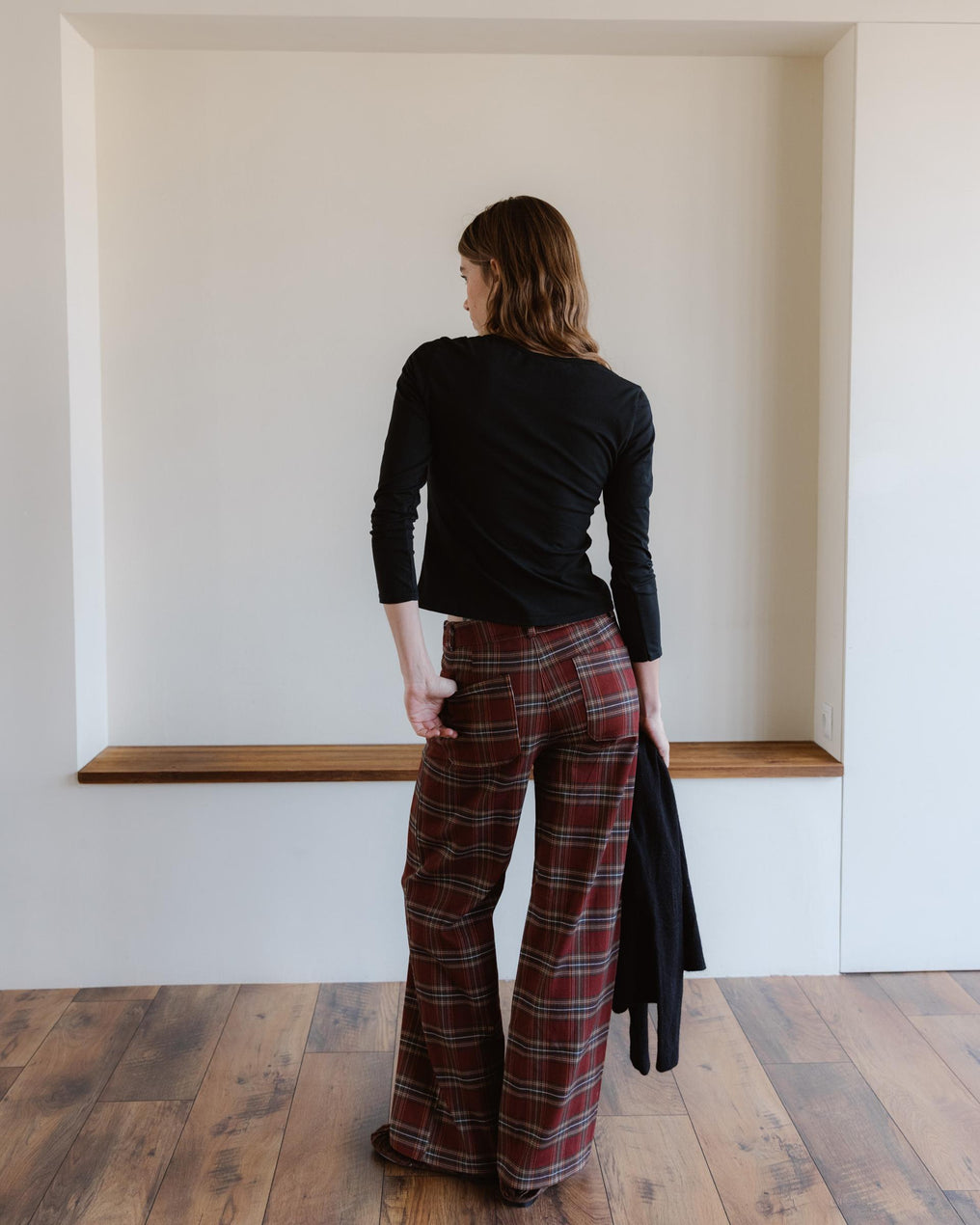 Camiseta Cuello Cuadrado Negro