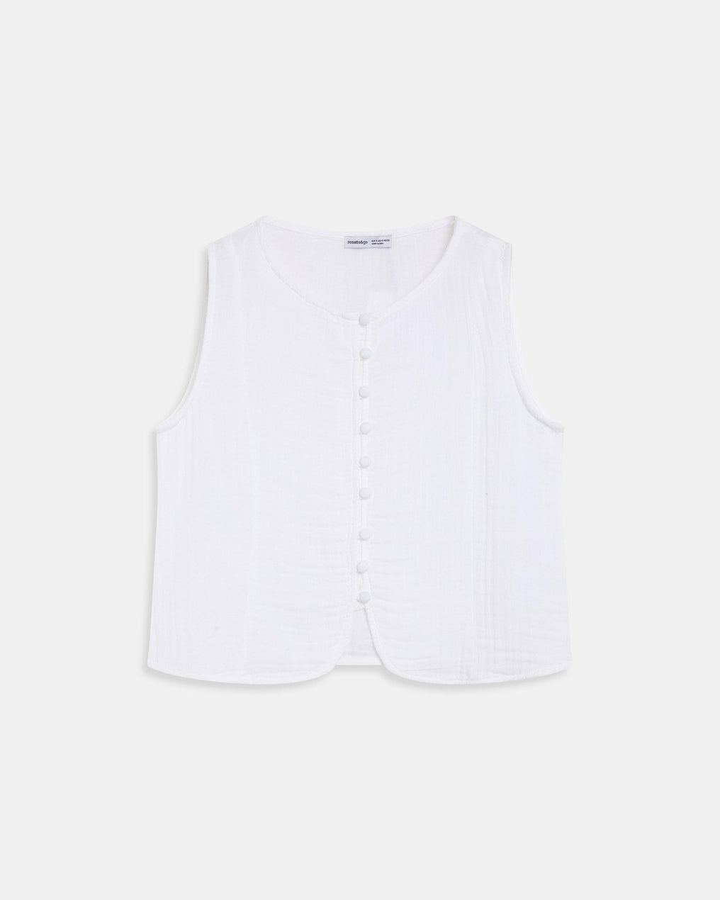 Top White Covered Buttons