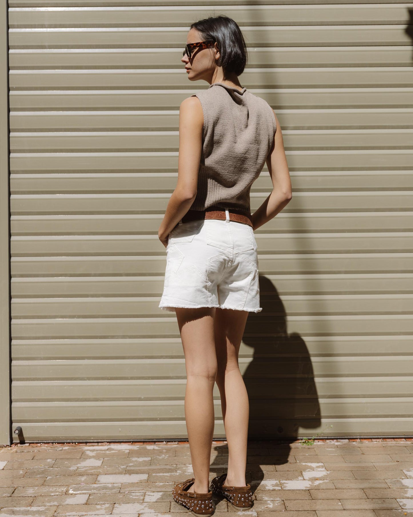 Shorts Étoiles Arrière Blanc