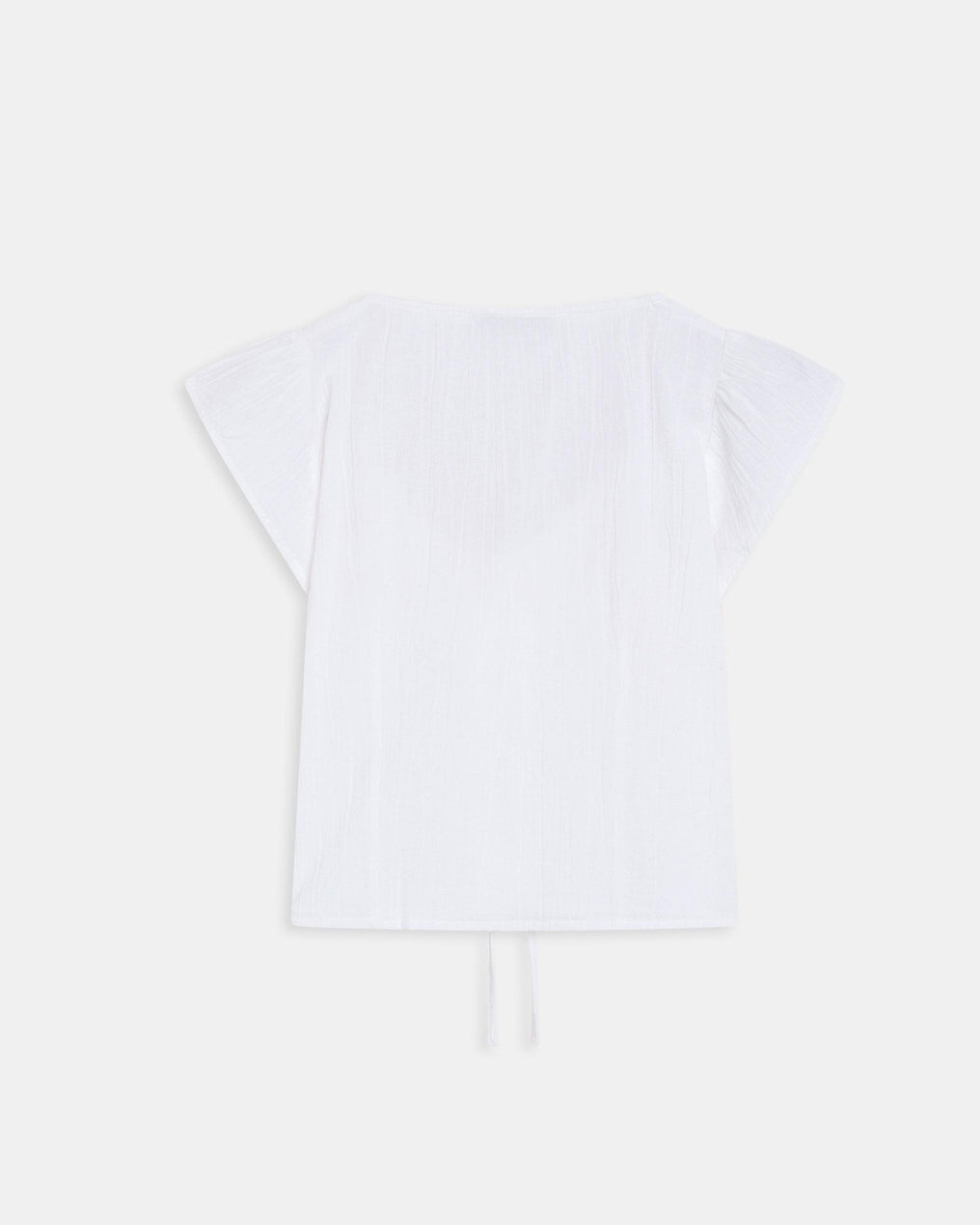 Top Lacet Blanc