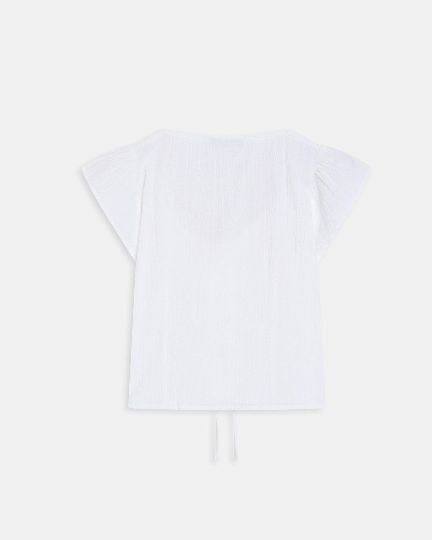 Top Lacet Blanc