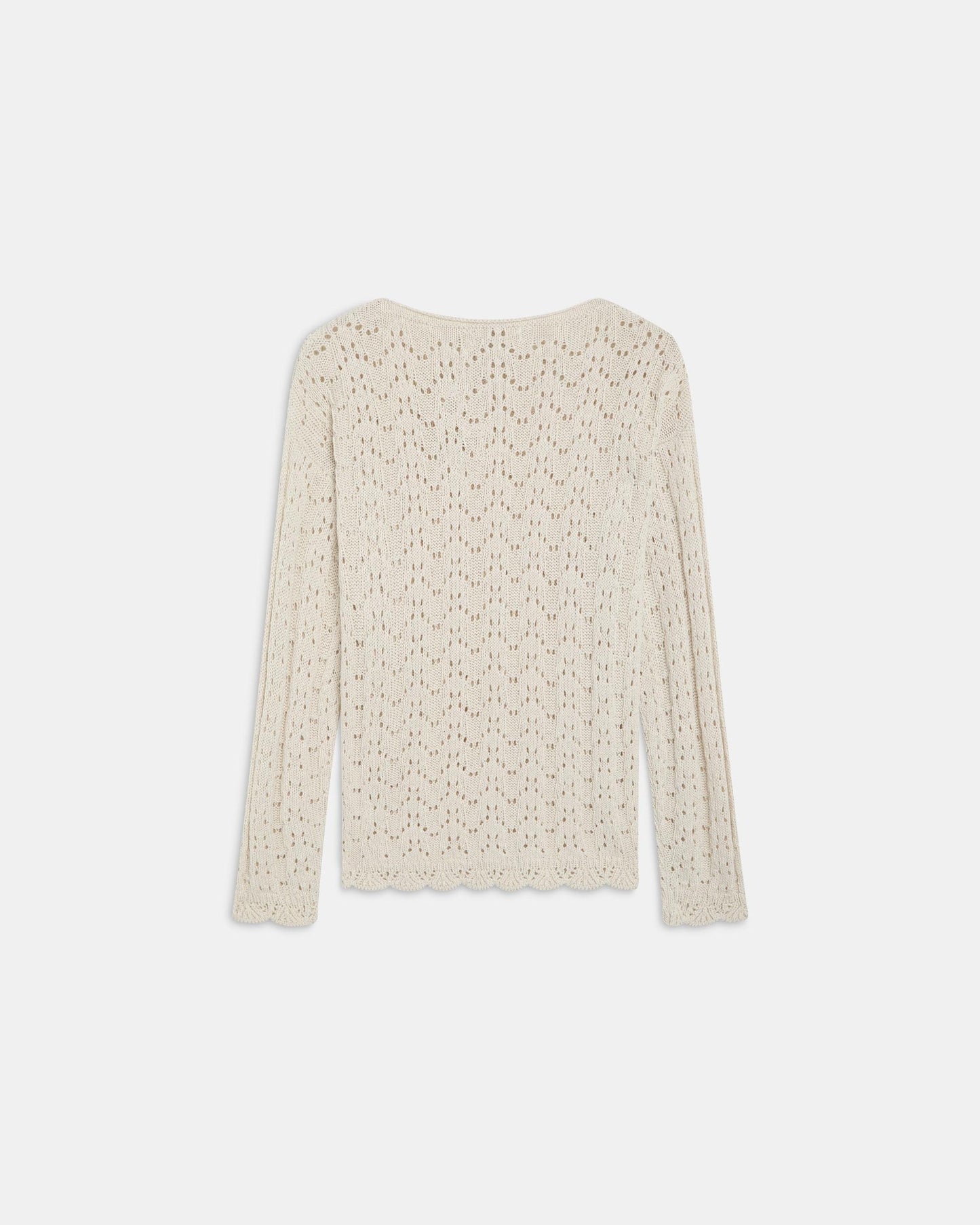 Sweater Perfurada Cru