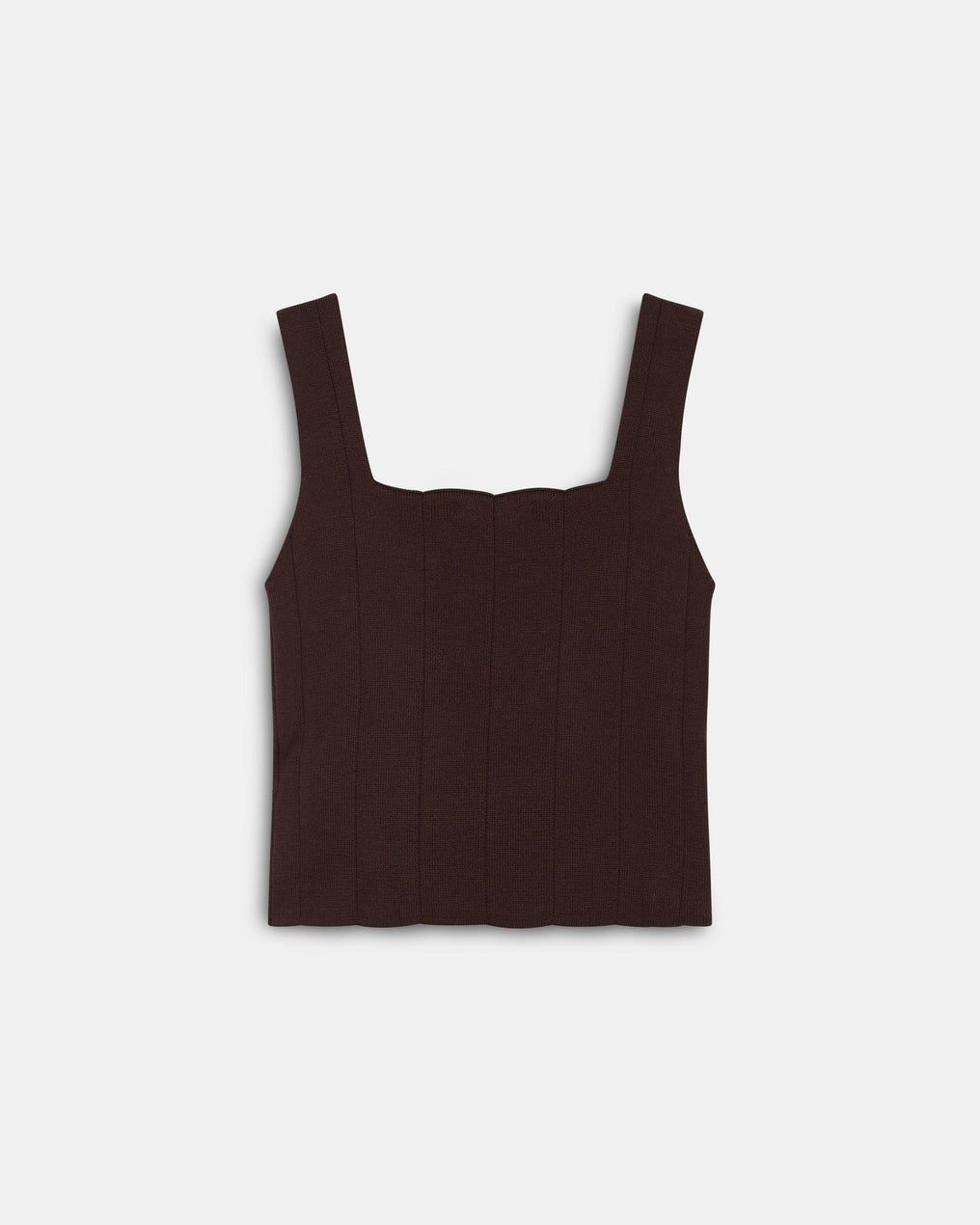 Top Corsetero Punto Marrón