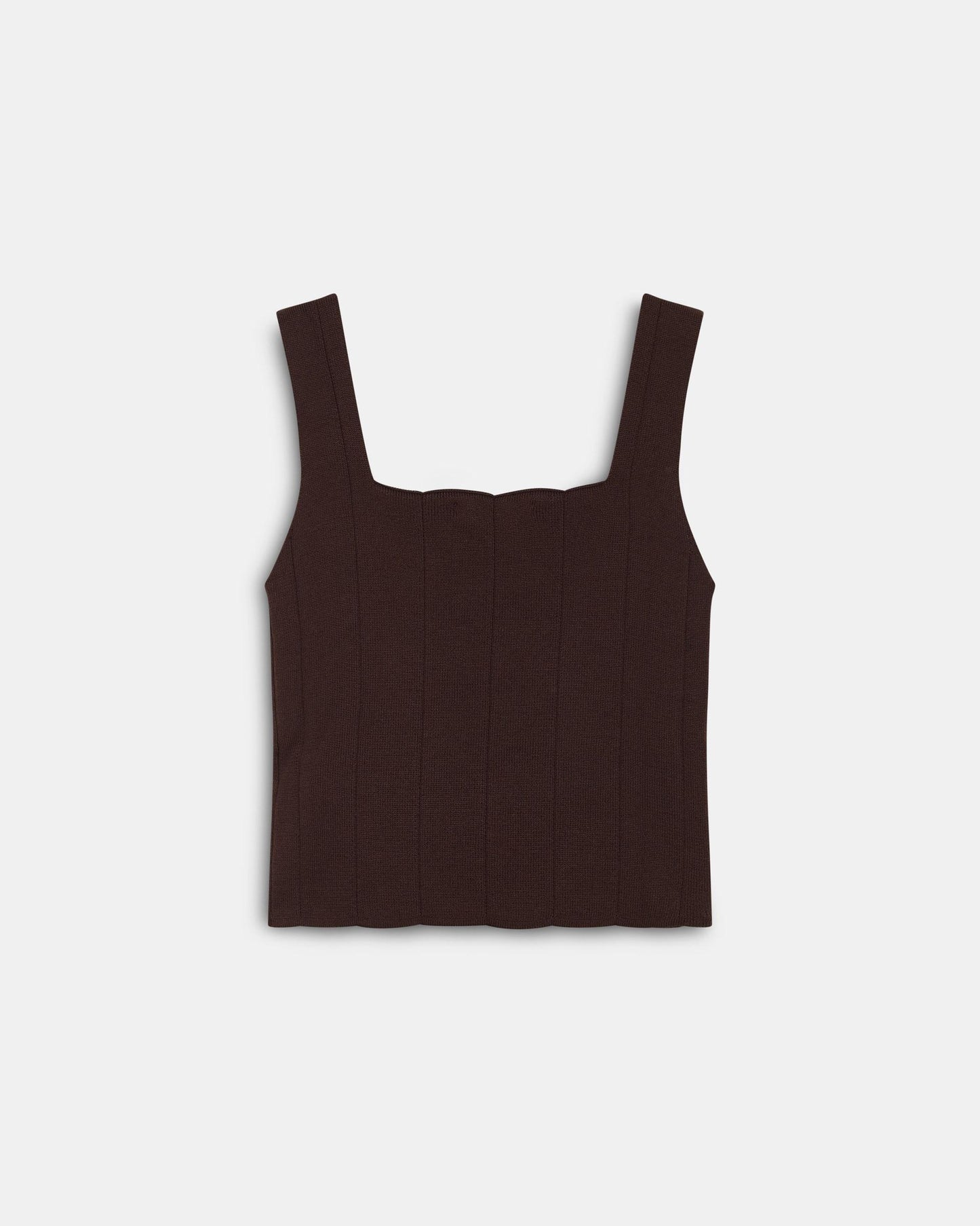 Top Corsetero Punto Marrón