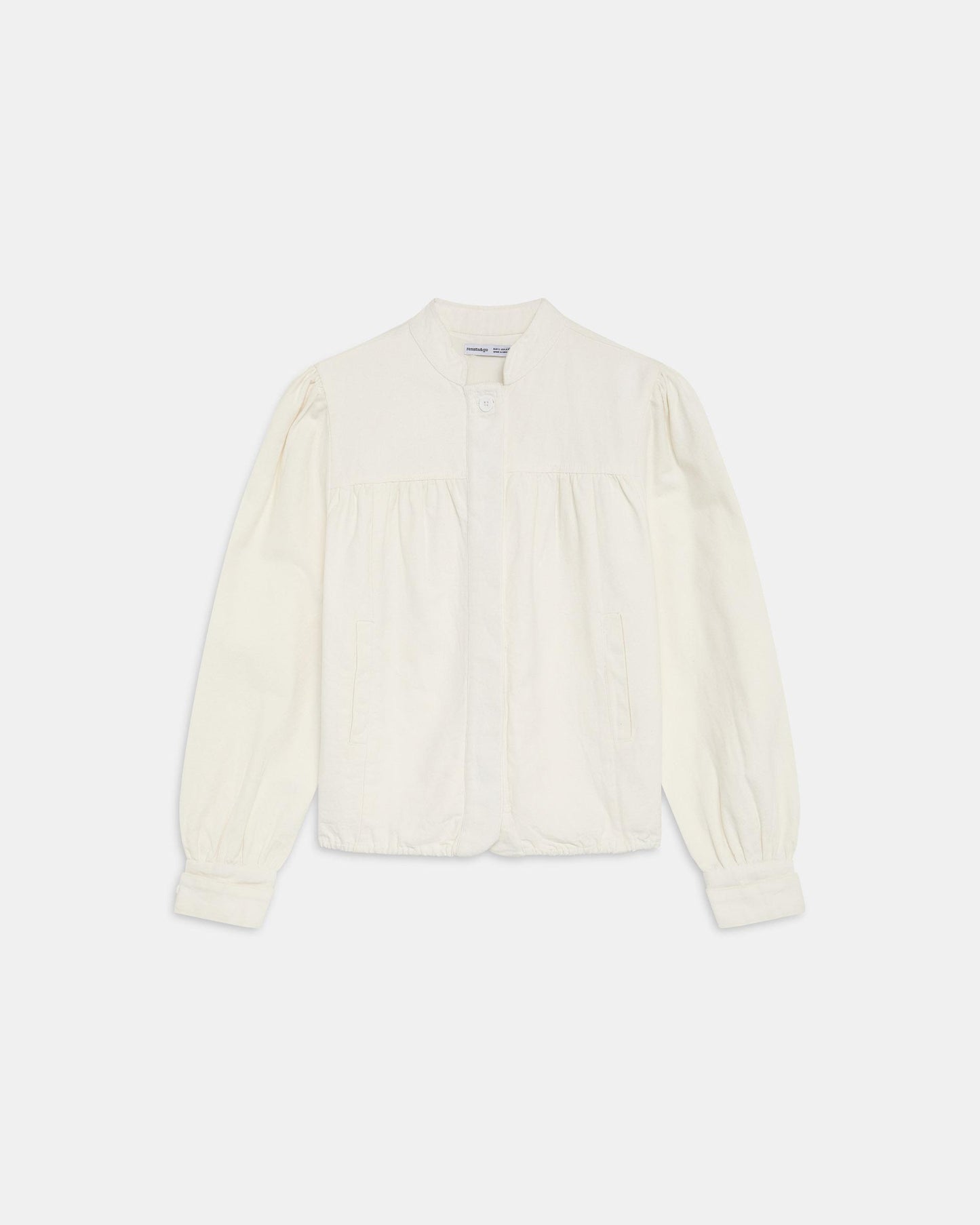 Bomber Canesú Canvas Blanco