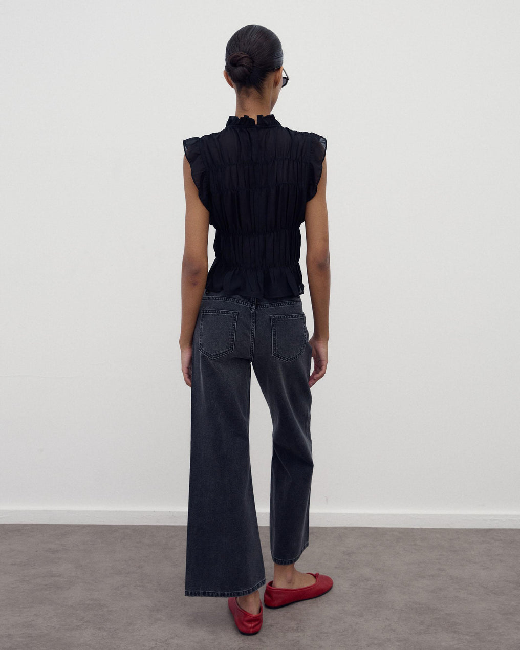 Jeans Tachas Bicolor Antracite