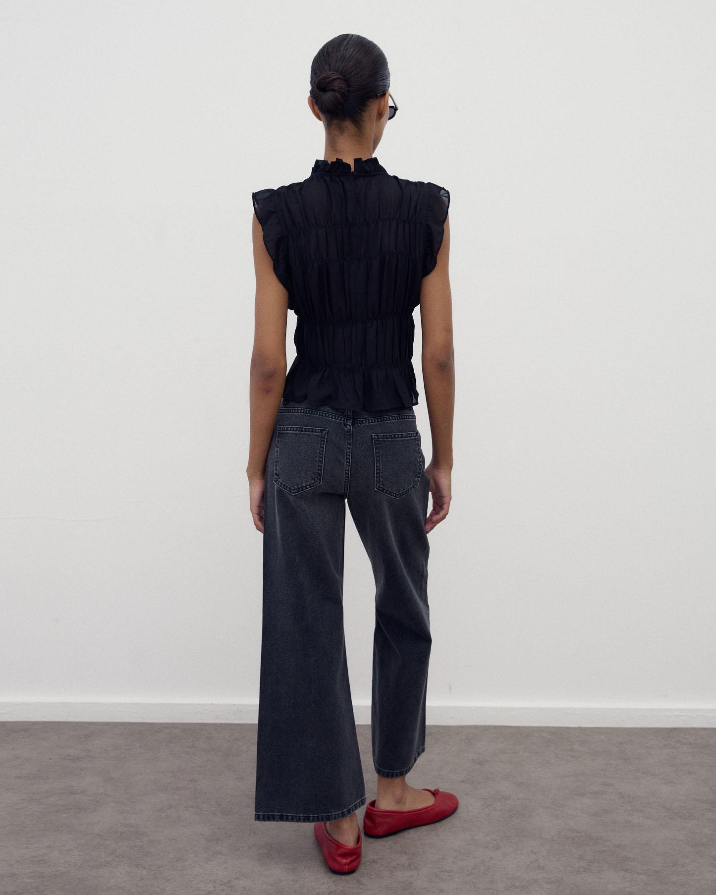 Jeans Tachas Bicolor Antracite