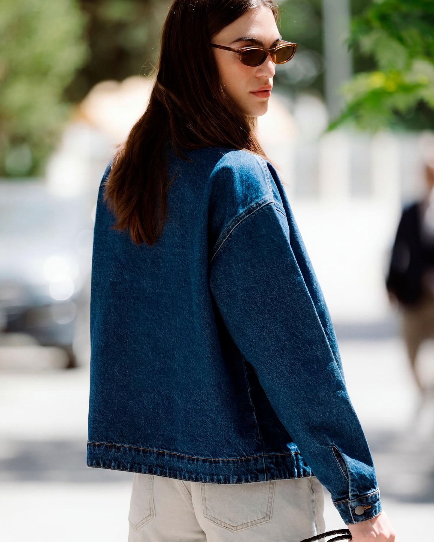 Casaco Denim Tipo Japo Azul