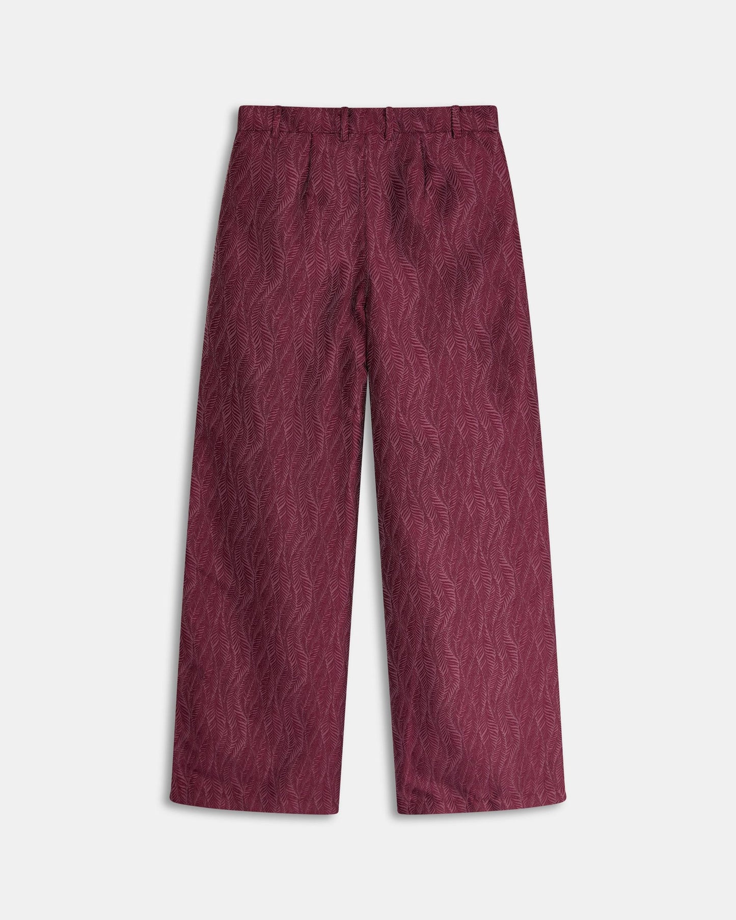 Garnet Textured Trousers