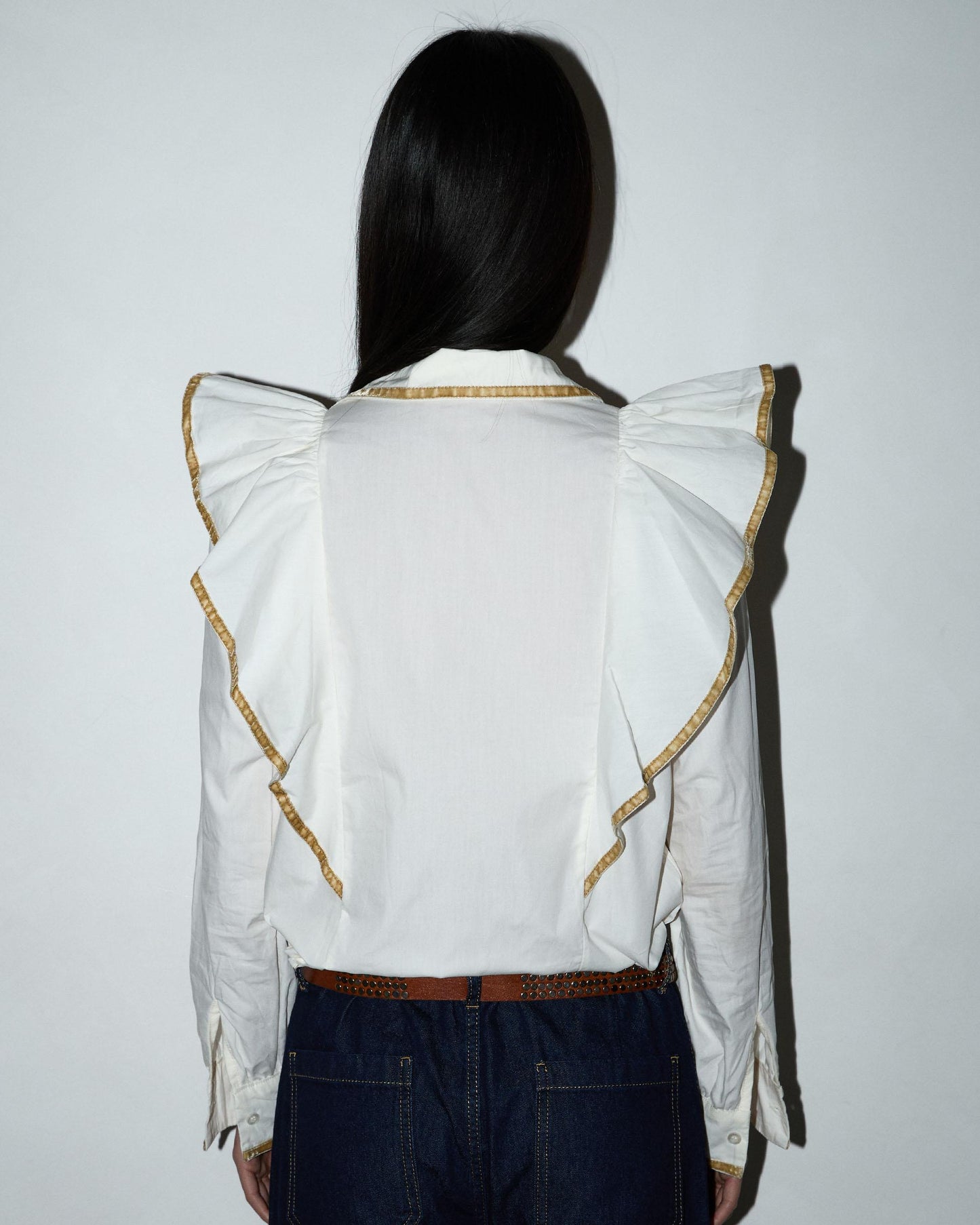 Blusa Volantes Vivo Crudo