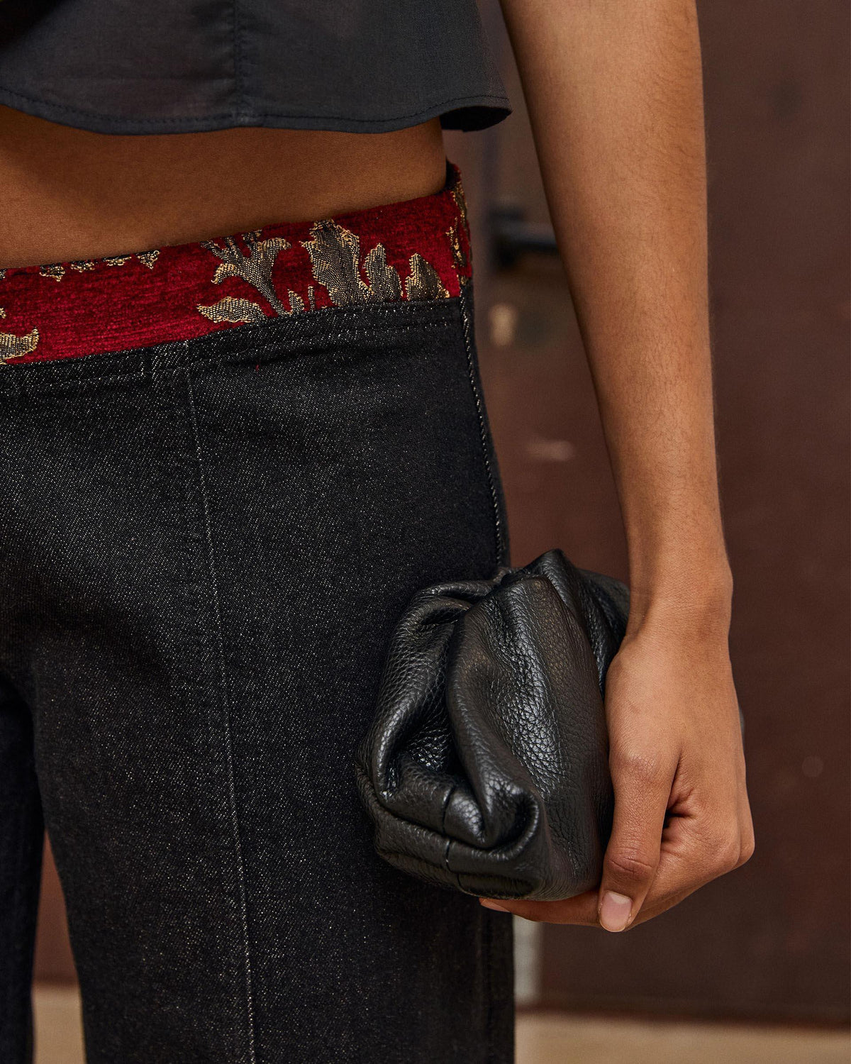 Jeans Velvetone Contraste Antracite