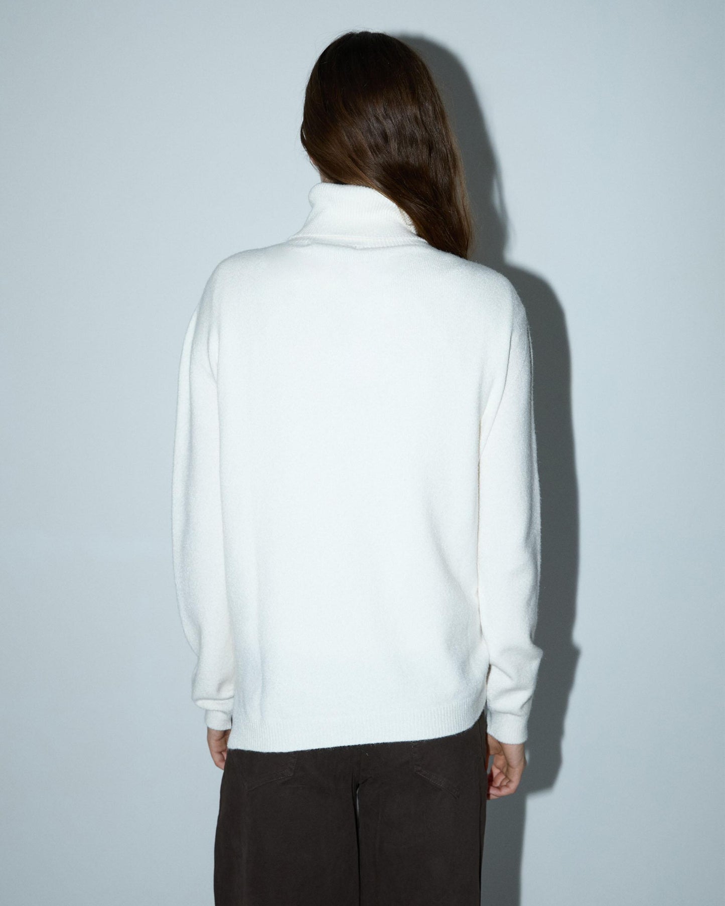 White Turtleneck Sweater