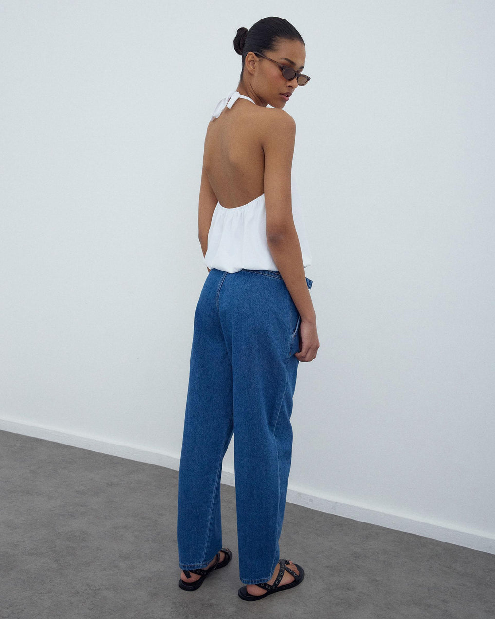 Jeans Pièce Avant Bleu