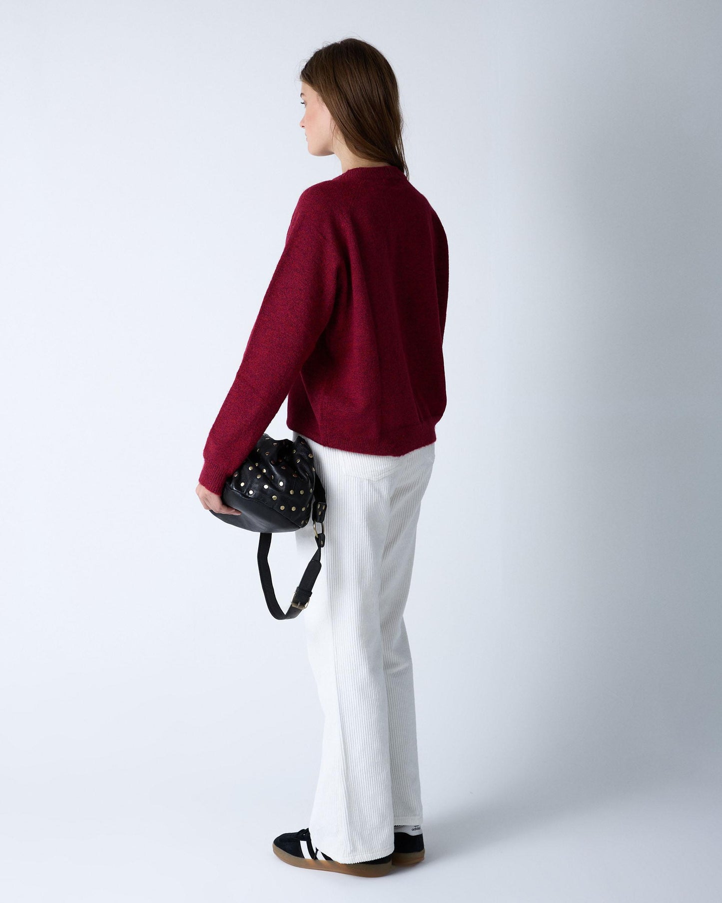 White Double Pocket Corduroy Pants