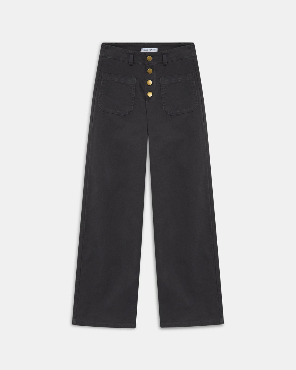 Jeans Bolsillos De Plastón Antracita