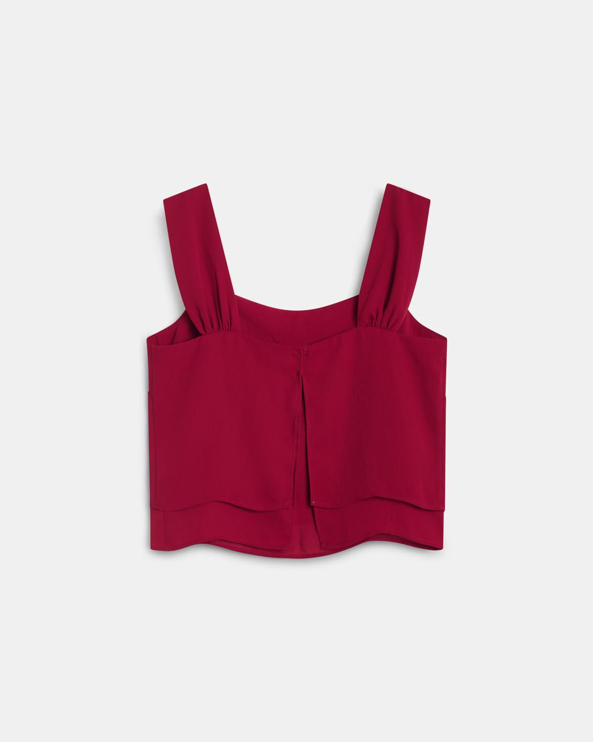 Top Tirantes Escote Espalda Granate