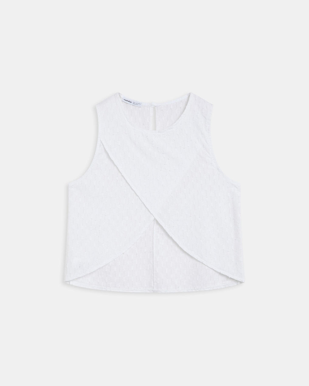 Top Plumeti Cruzado Blanco