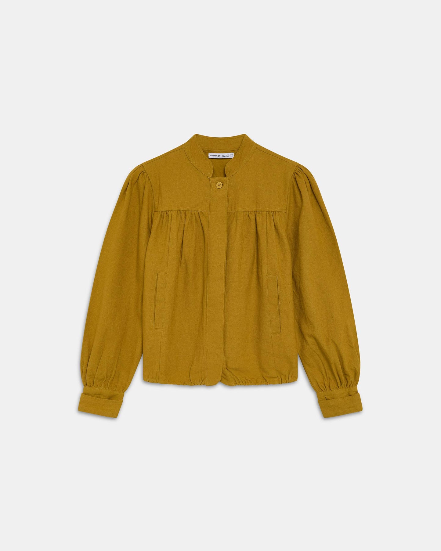 Bomber Canesú Canvas Mostaza