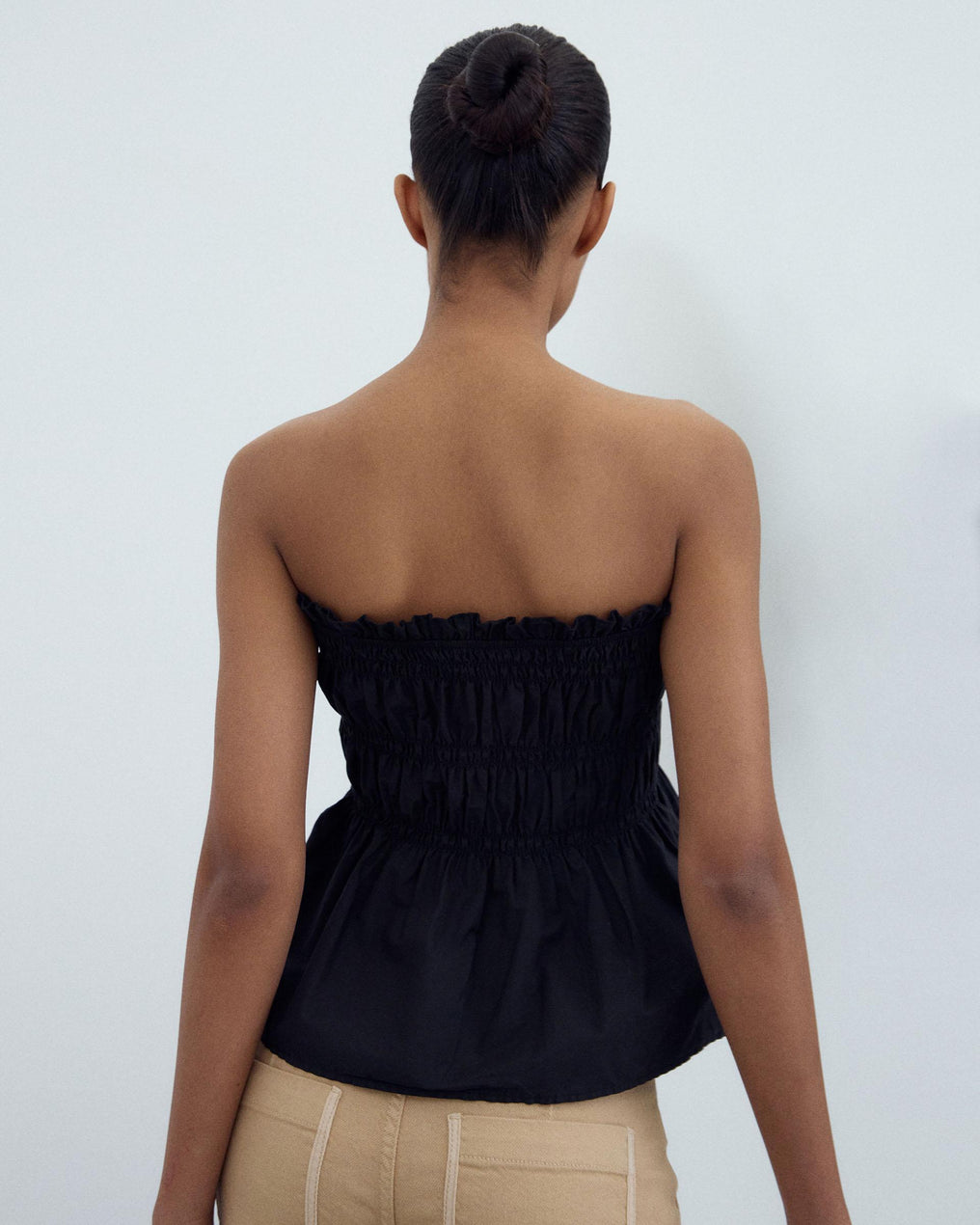 Top Élastiques Bustier Noir
