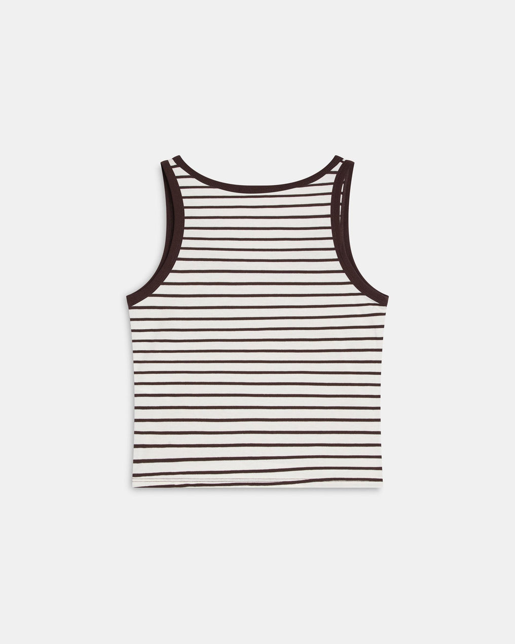 T-shirt Bretelles Rayures Marron