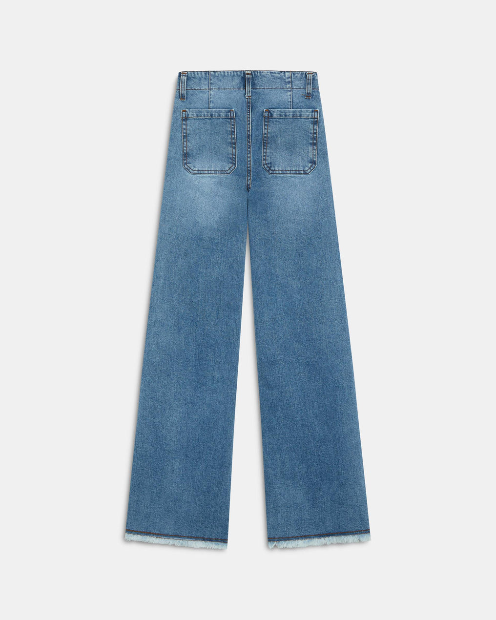 Jeans Cinturilla Doble Botón Azul