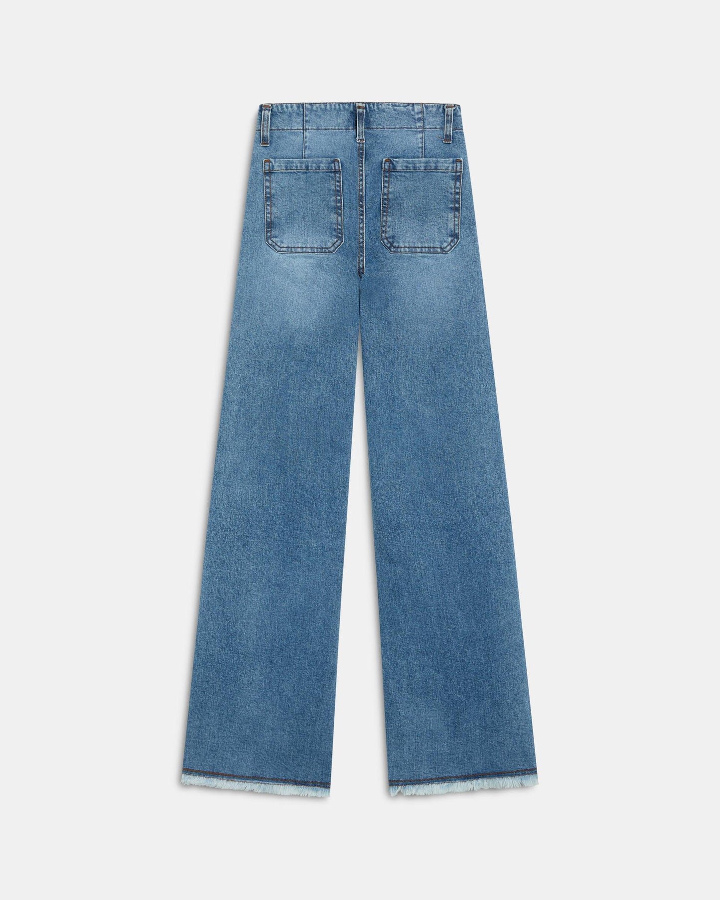 Jeans Cinturilla Doble Botón Azul