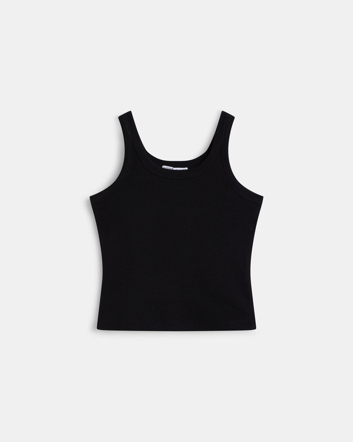 T-shirt Básica Preta de Alças