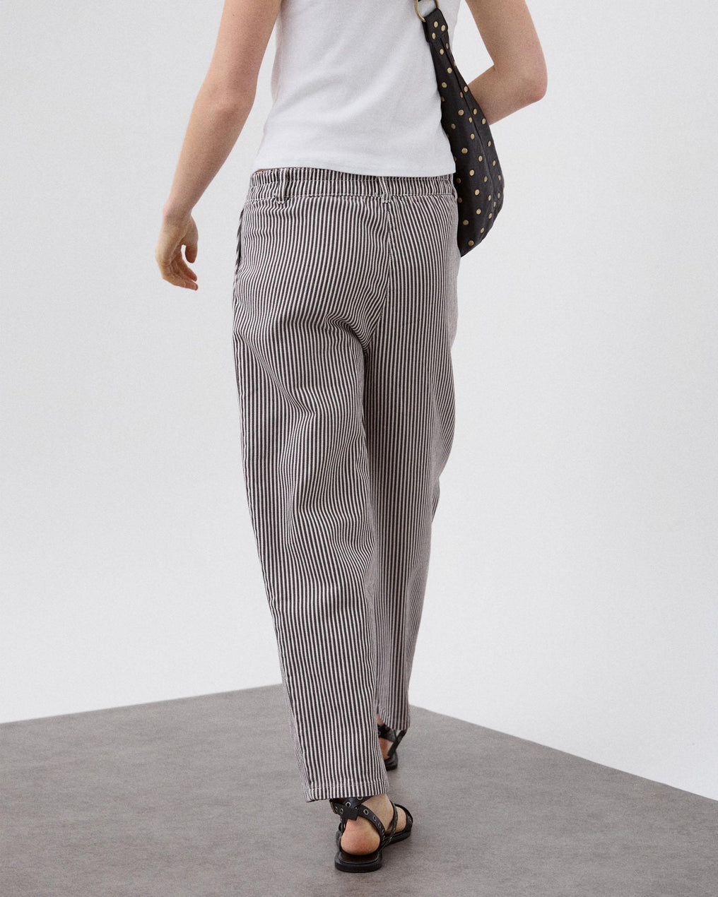 Jeans Balloon Rayas Marrón