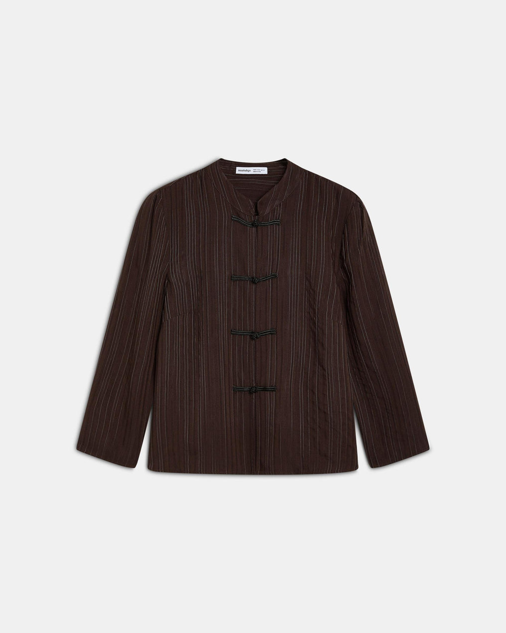Blusa Riscas Alamares Castanho