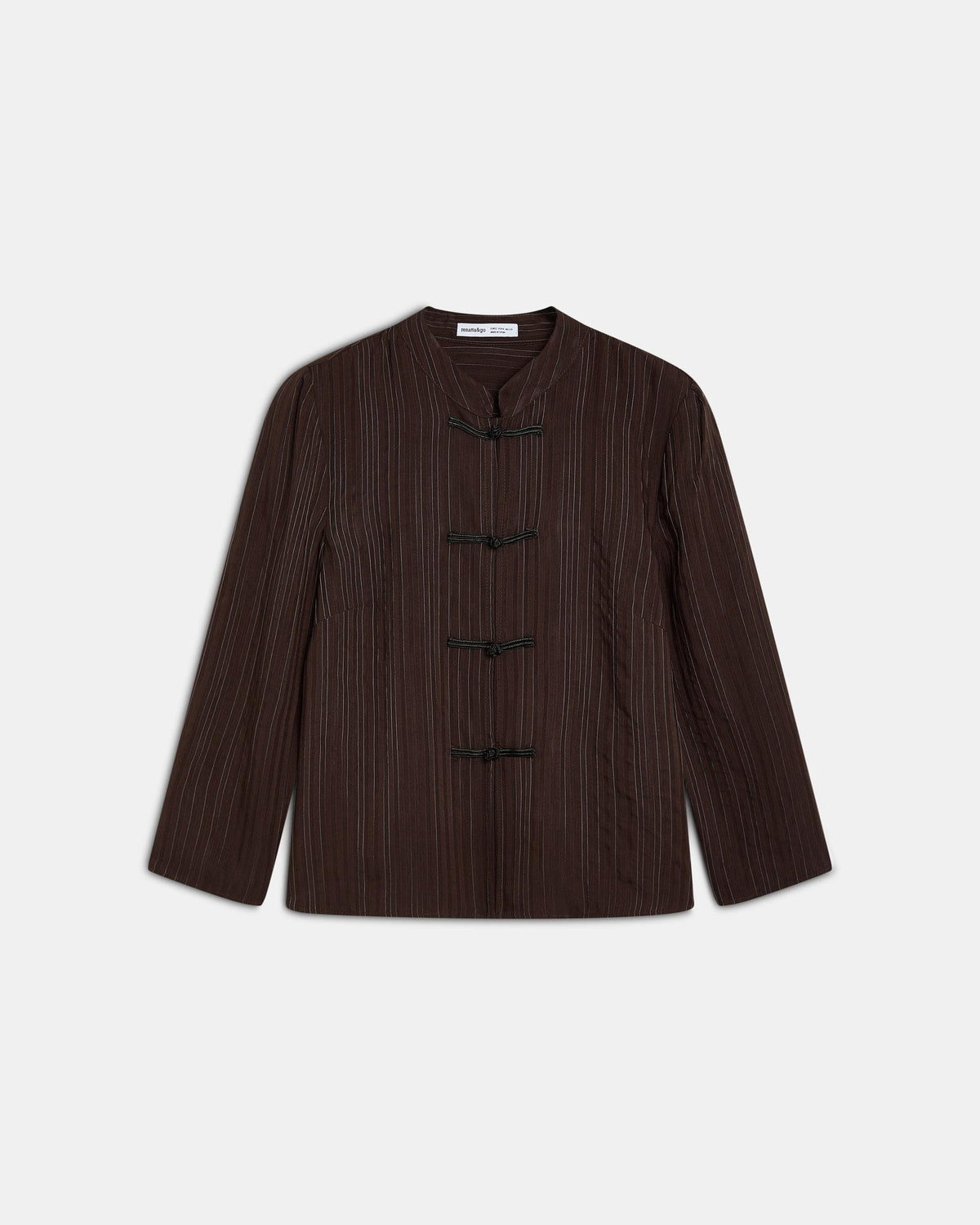 Blusa Riscas Alamares Castanho