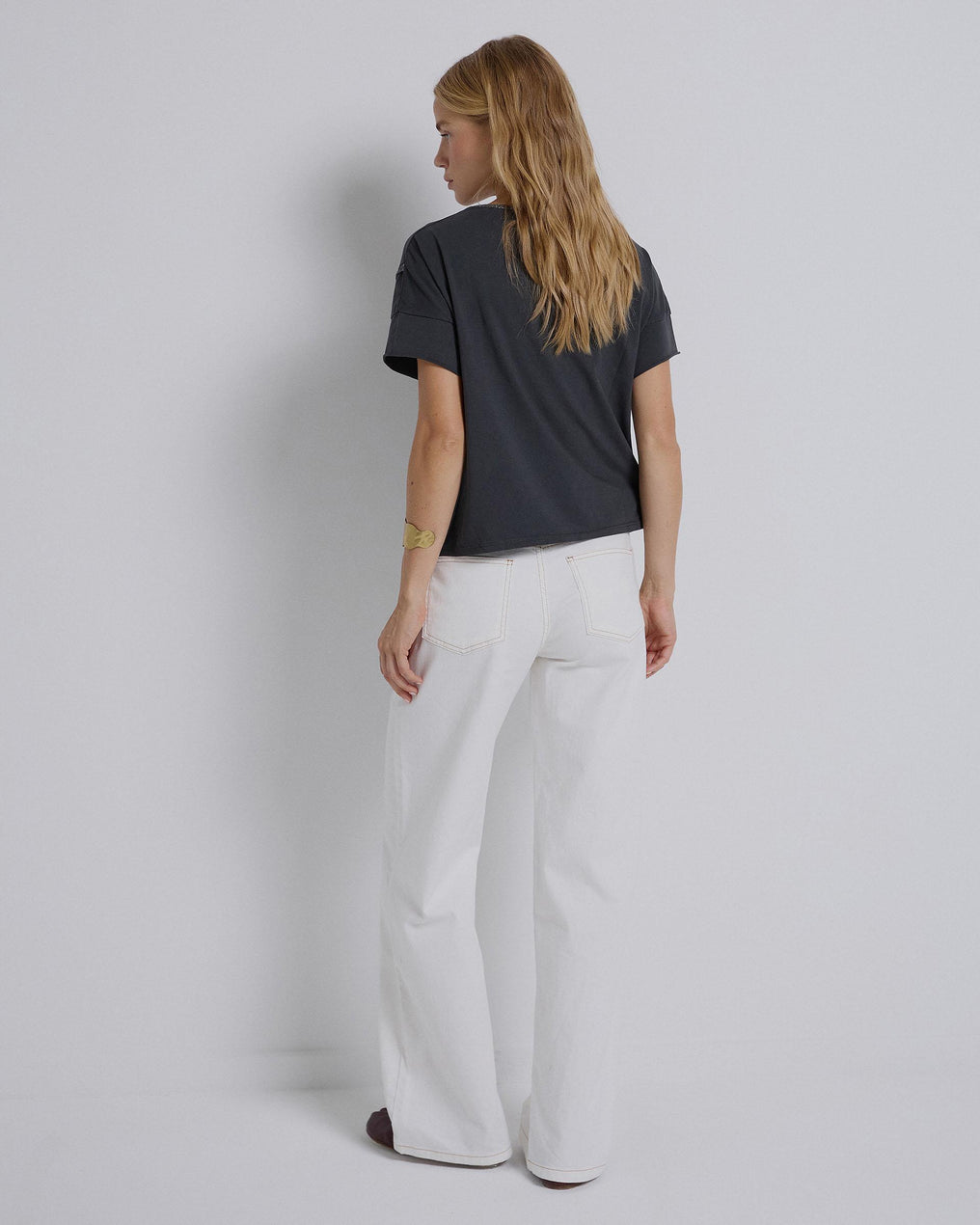 Camiseta Nervios Lurex Antracita