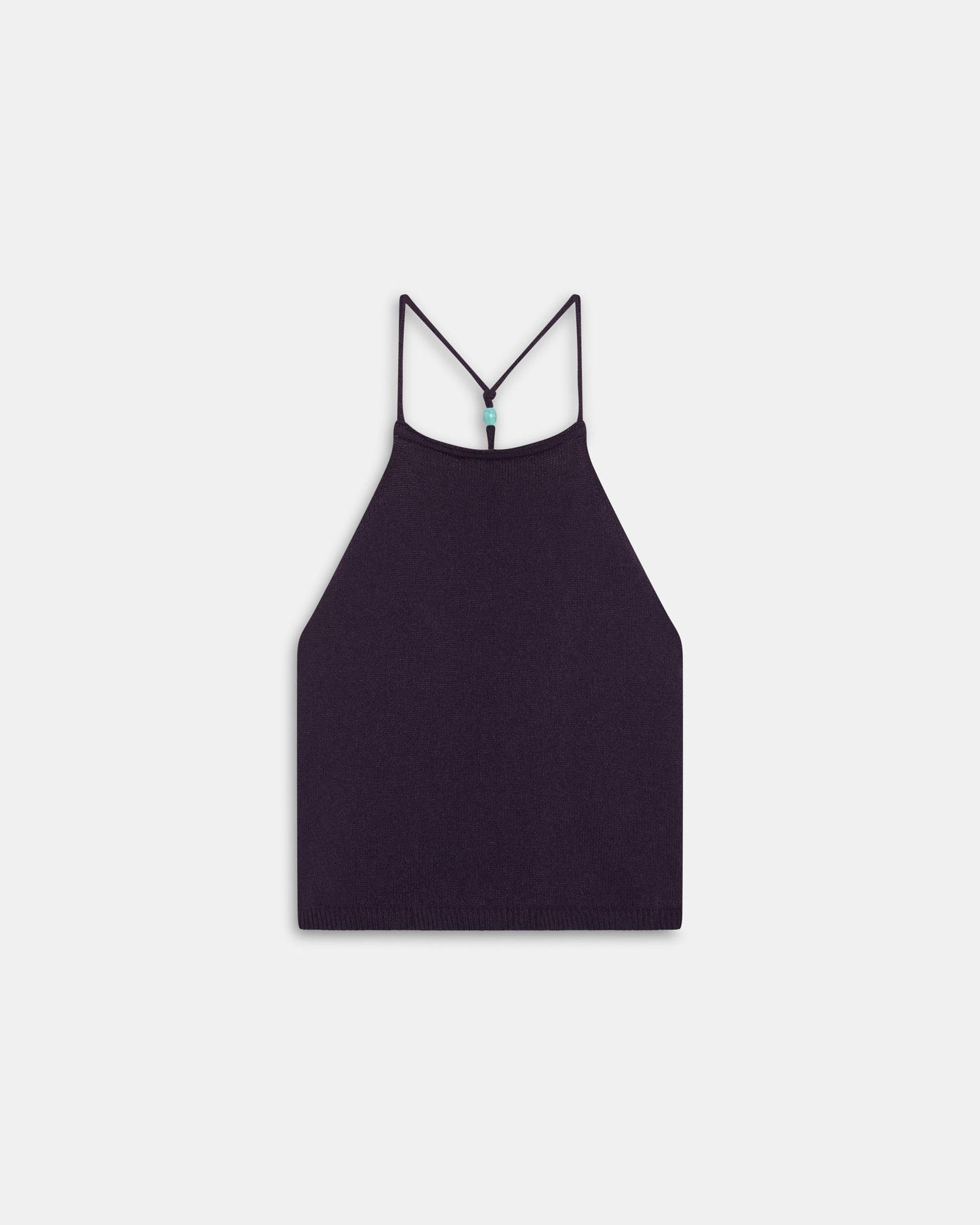 Top de Malha Costas Contas Roxo