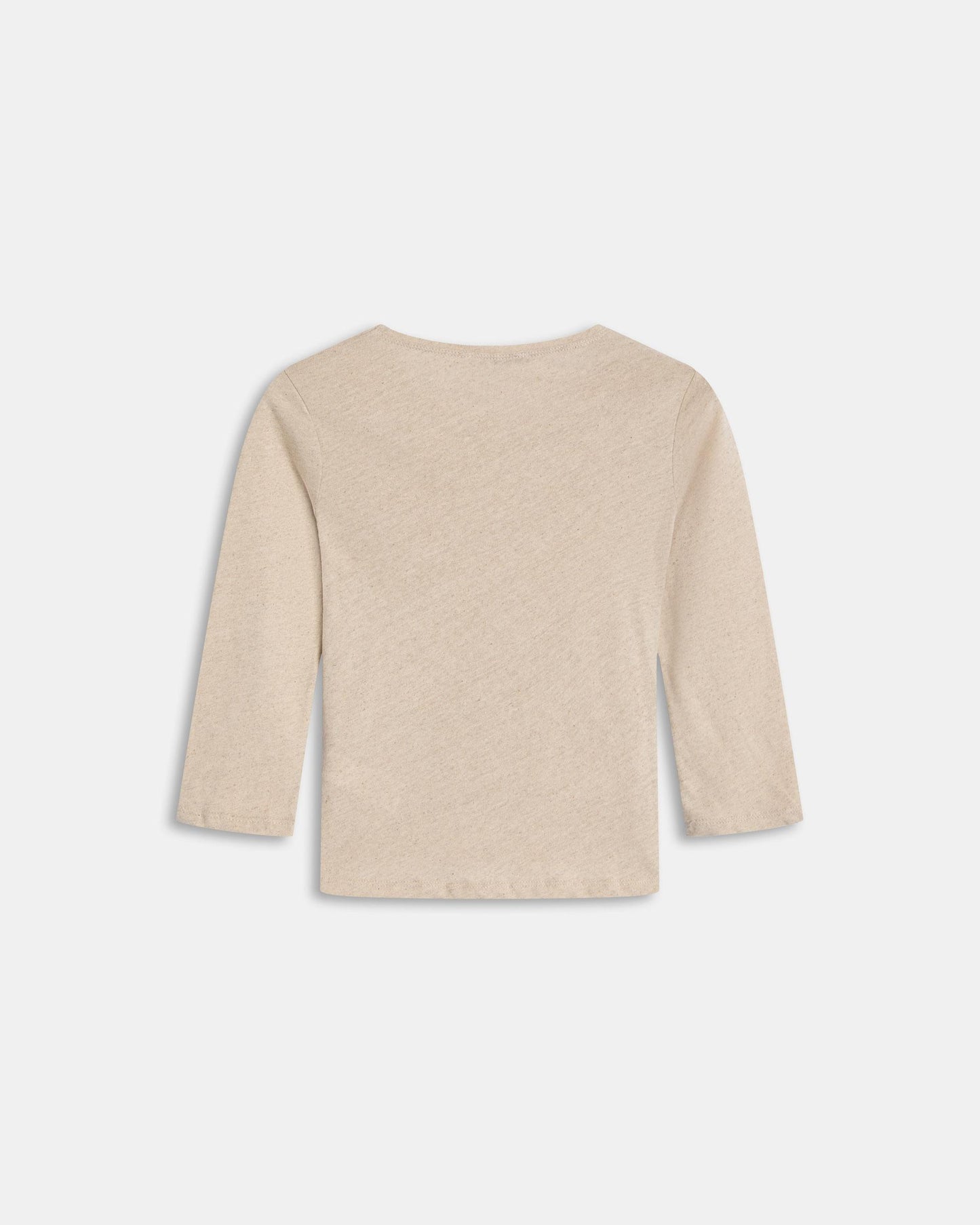 Basic Cap-Sleeve T-shirt Beige