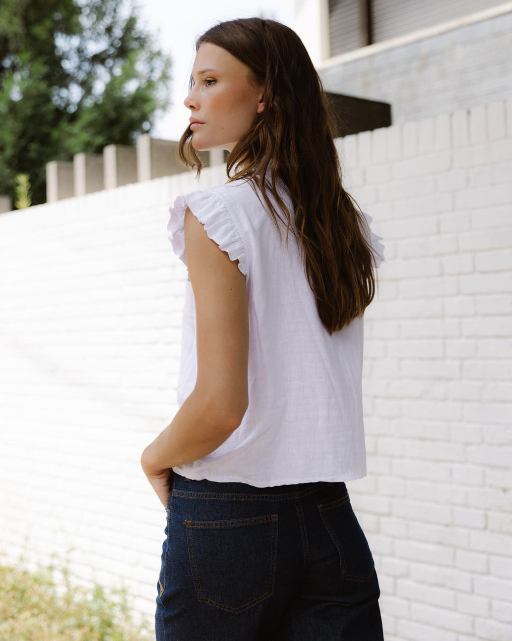 White Wrap Blouse