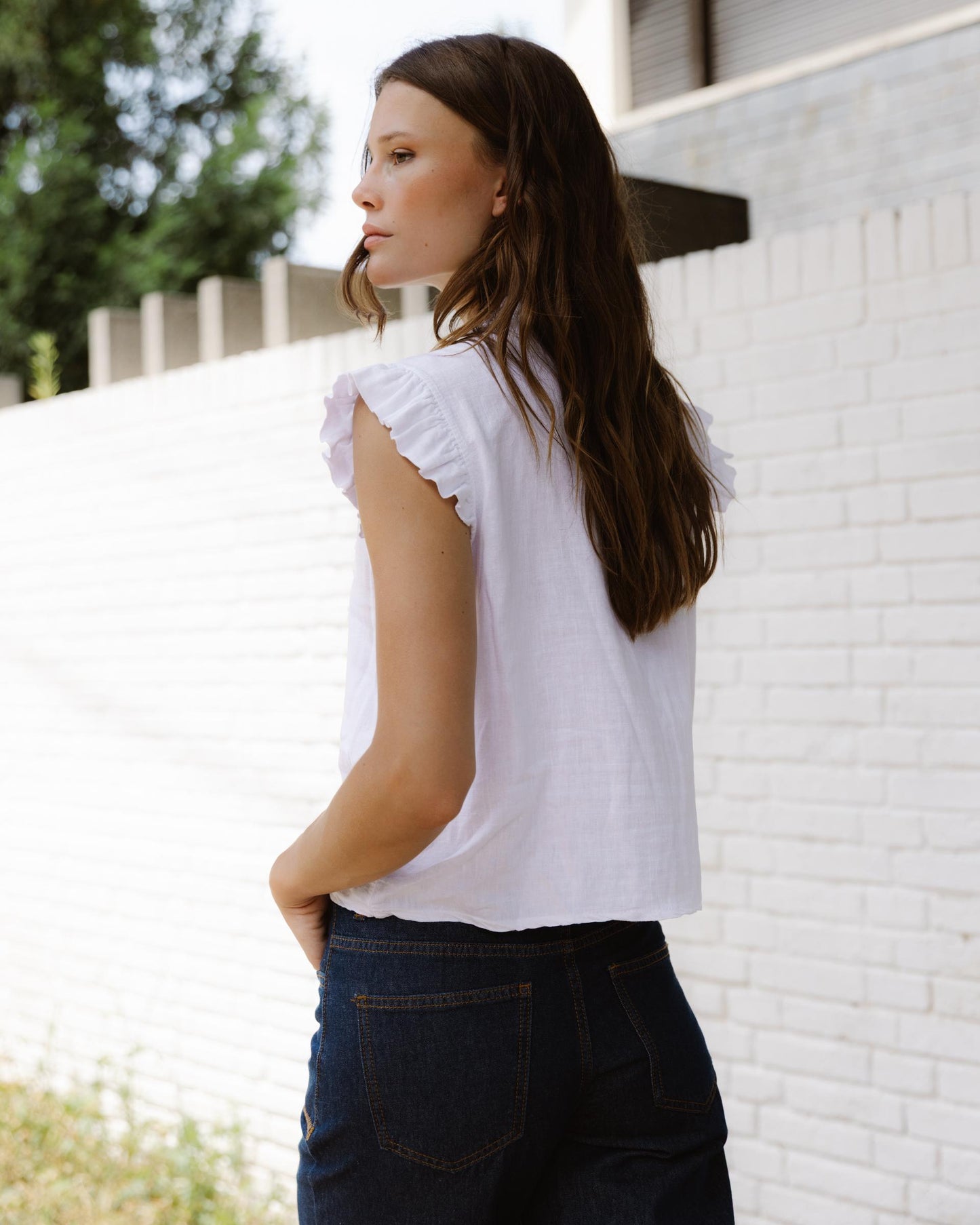 White Wrap Blouse