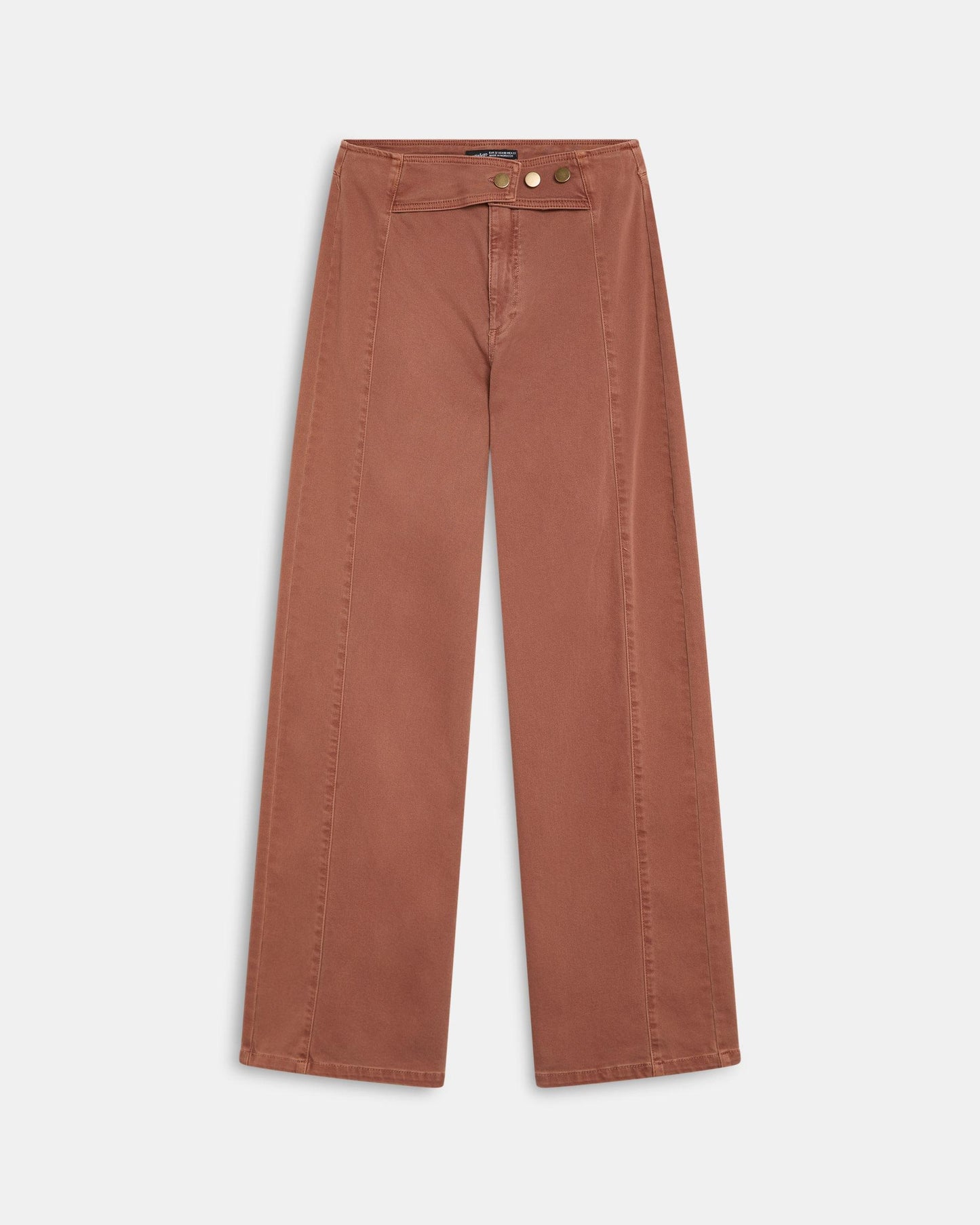 Jeans Cós Peça Botões Cobre