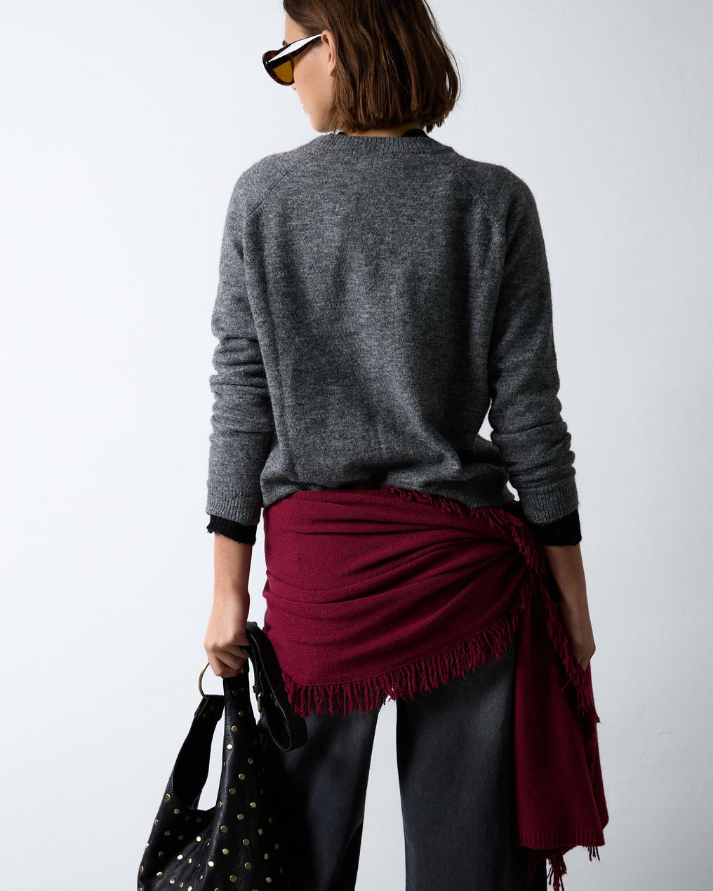 Jersey Cuello Redondo Gris