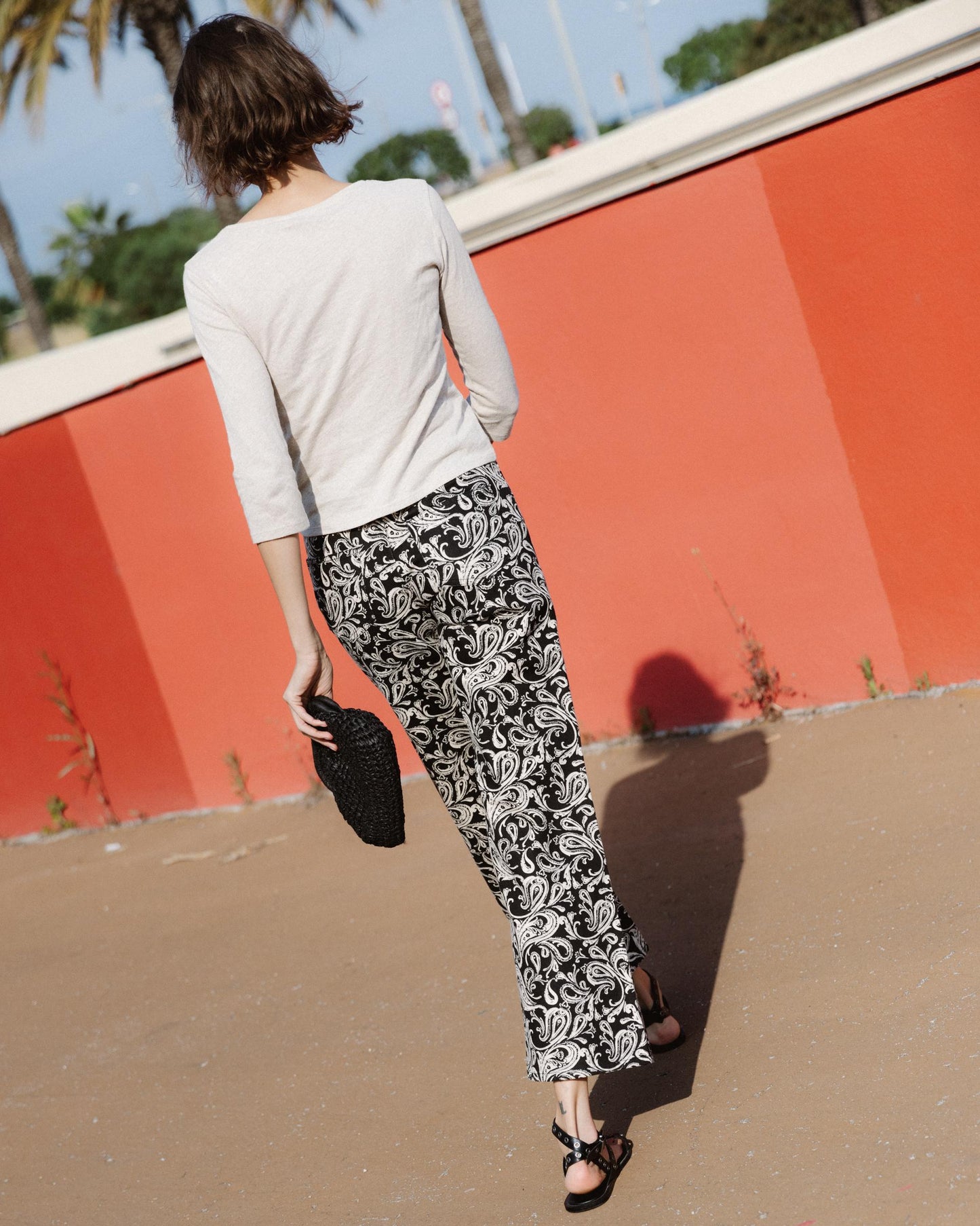 Jeans Estampado Amebas Negro