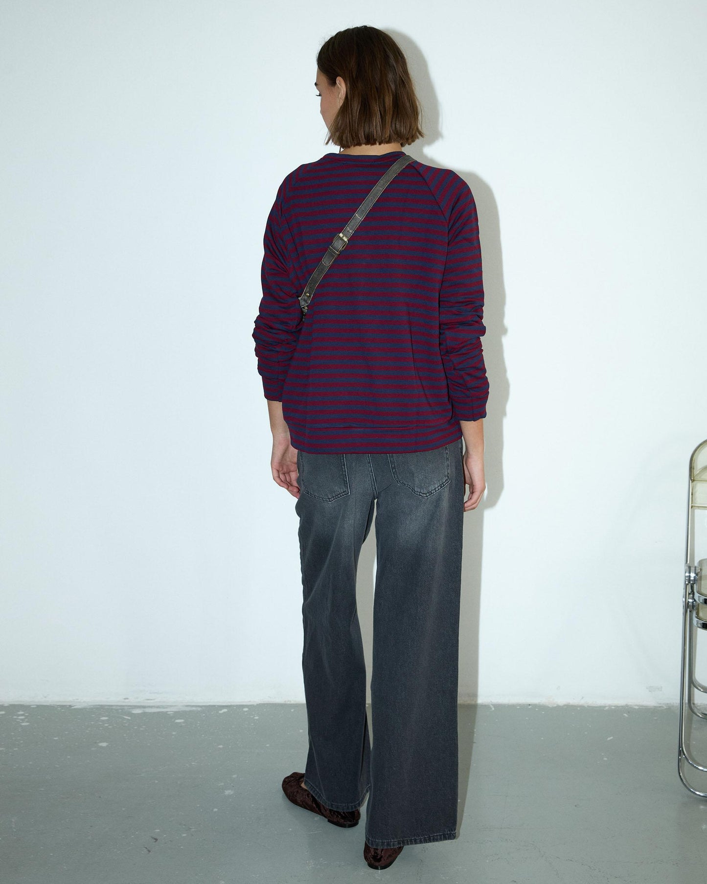 Jeans Wide Leg Antracita