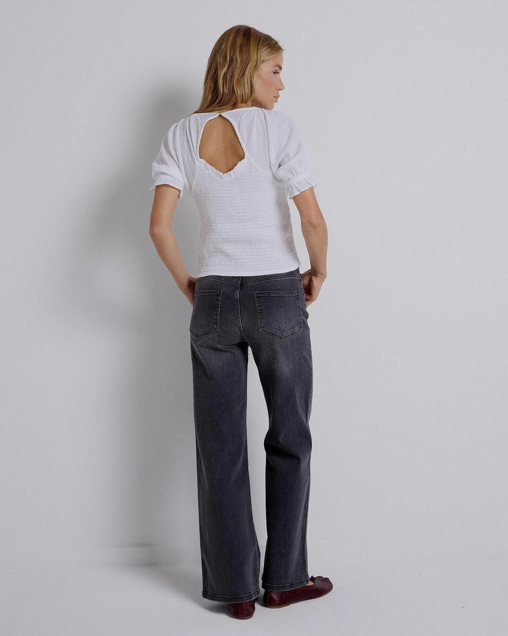 Jeans Dibujo Tachuelas Lateral Antracita