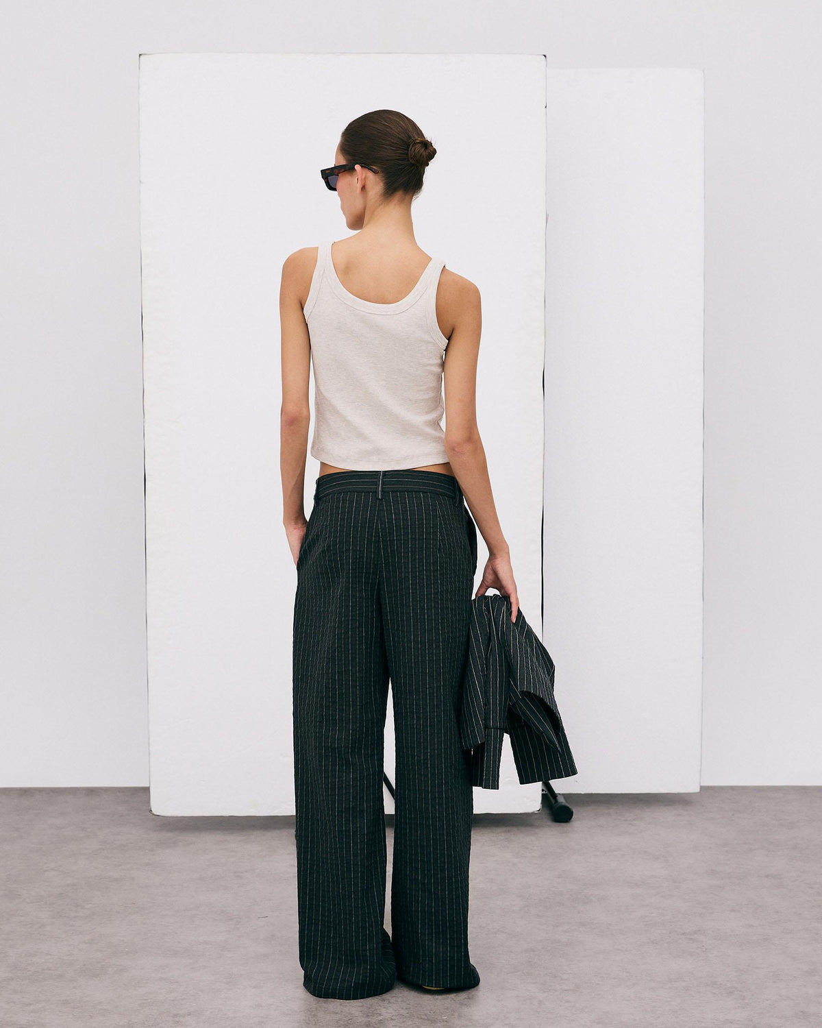 Pantalón Rayas Antracita