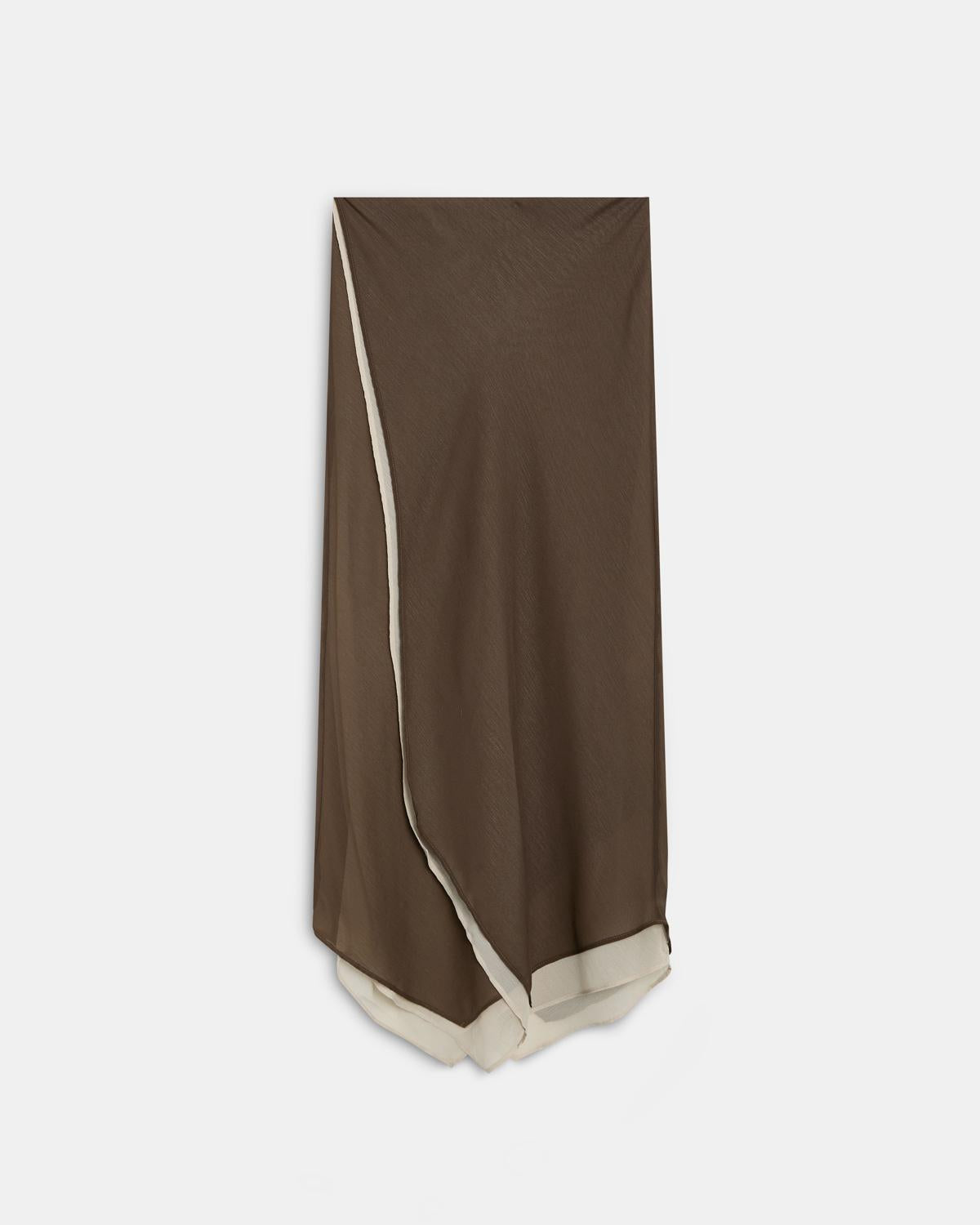 Saia de Gaze Contraste Verde Escuro