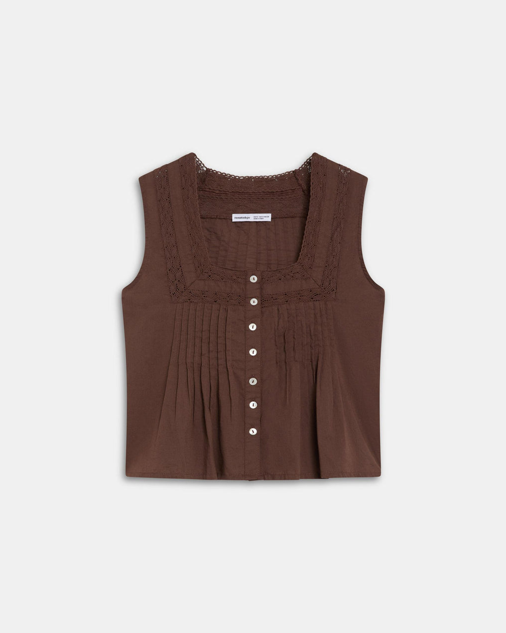 Brown Lace Tops