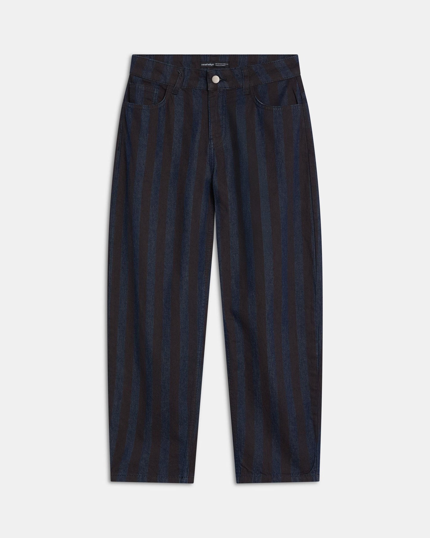 Jeans Balloon Rayures Bleu Foncé