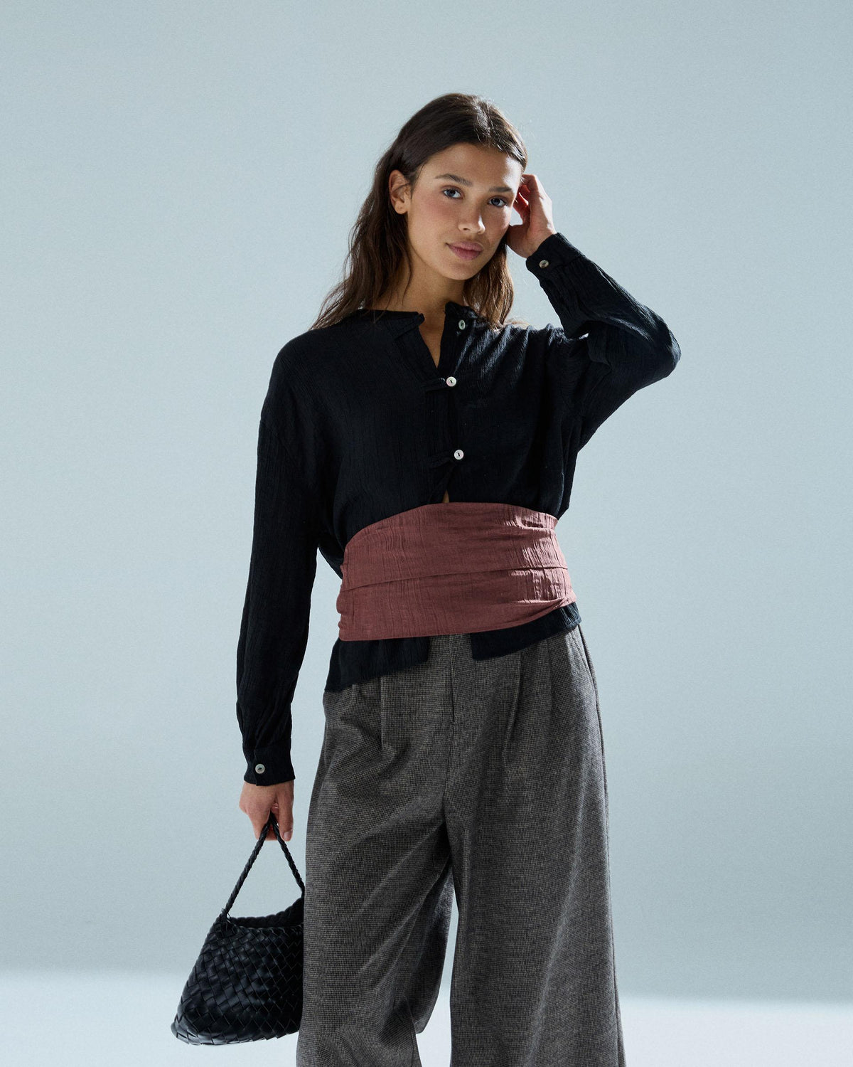 Blusa Alamares Delantero Negro