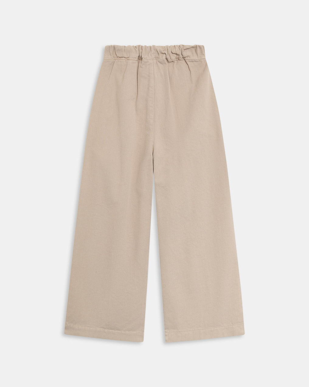 Pantalón Wide Leg Pinzas Beige