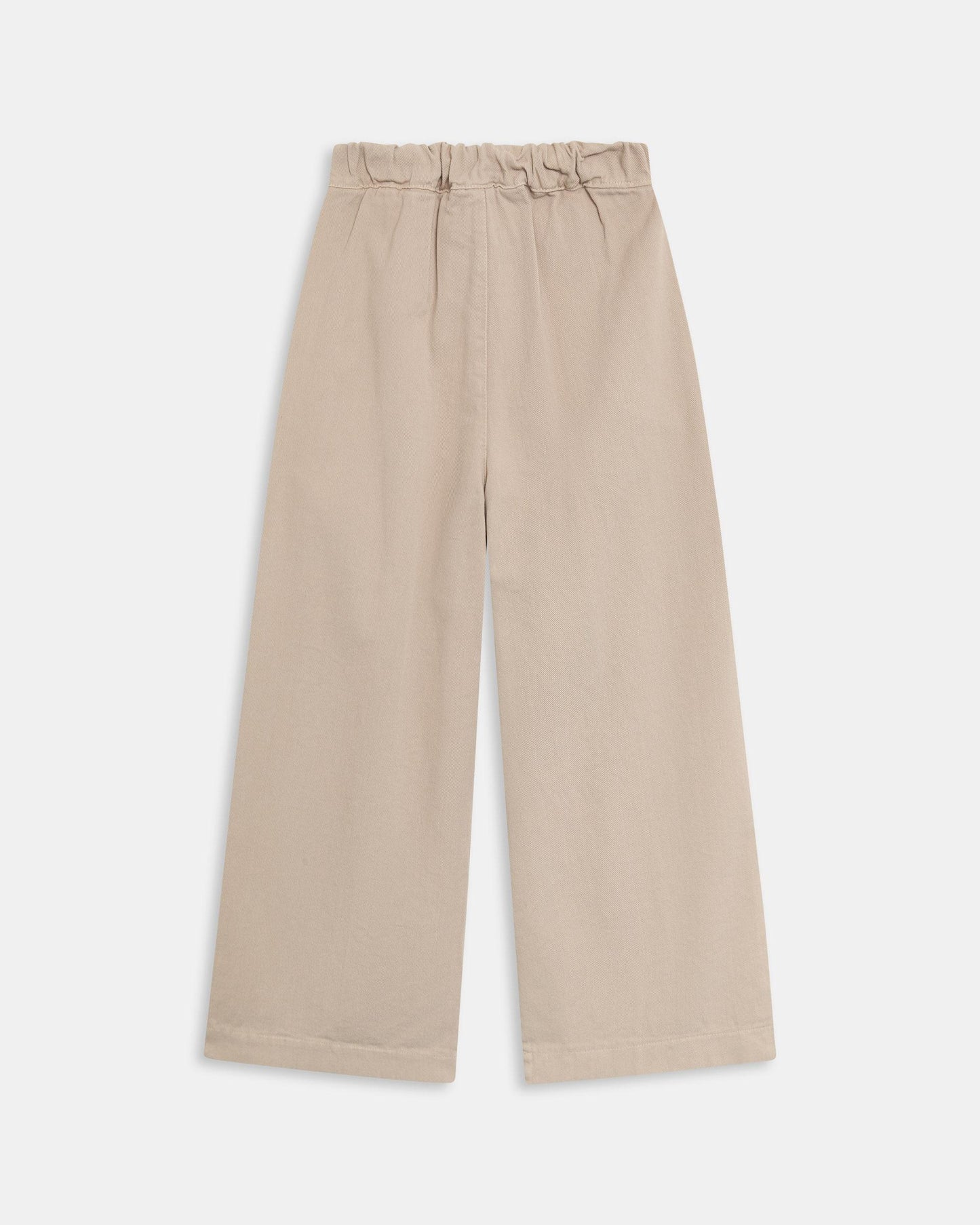 Pantalón Wide Leg Pinzas Beige