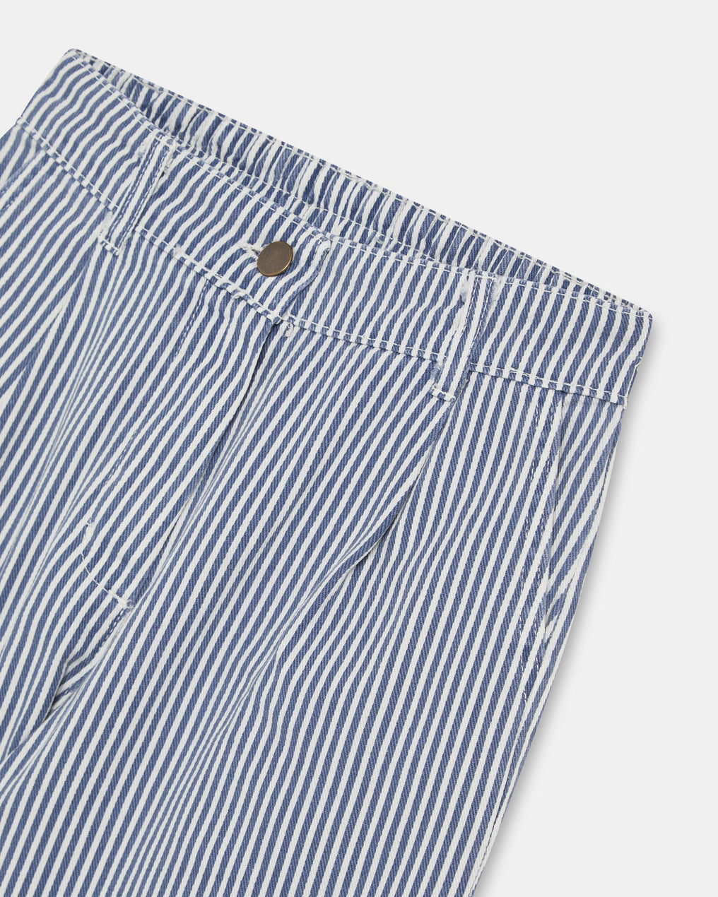 Blue Striped Balloon Jeans