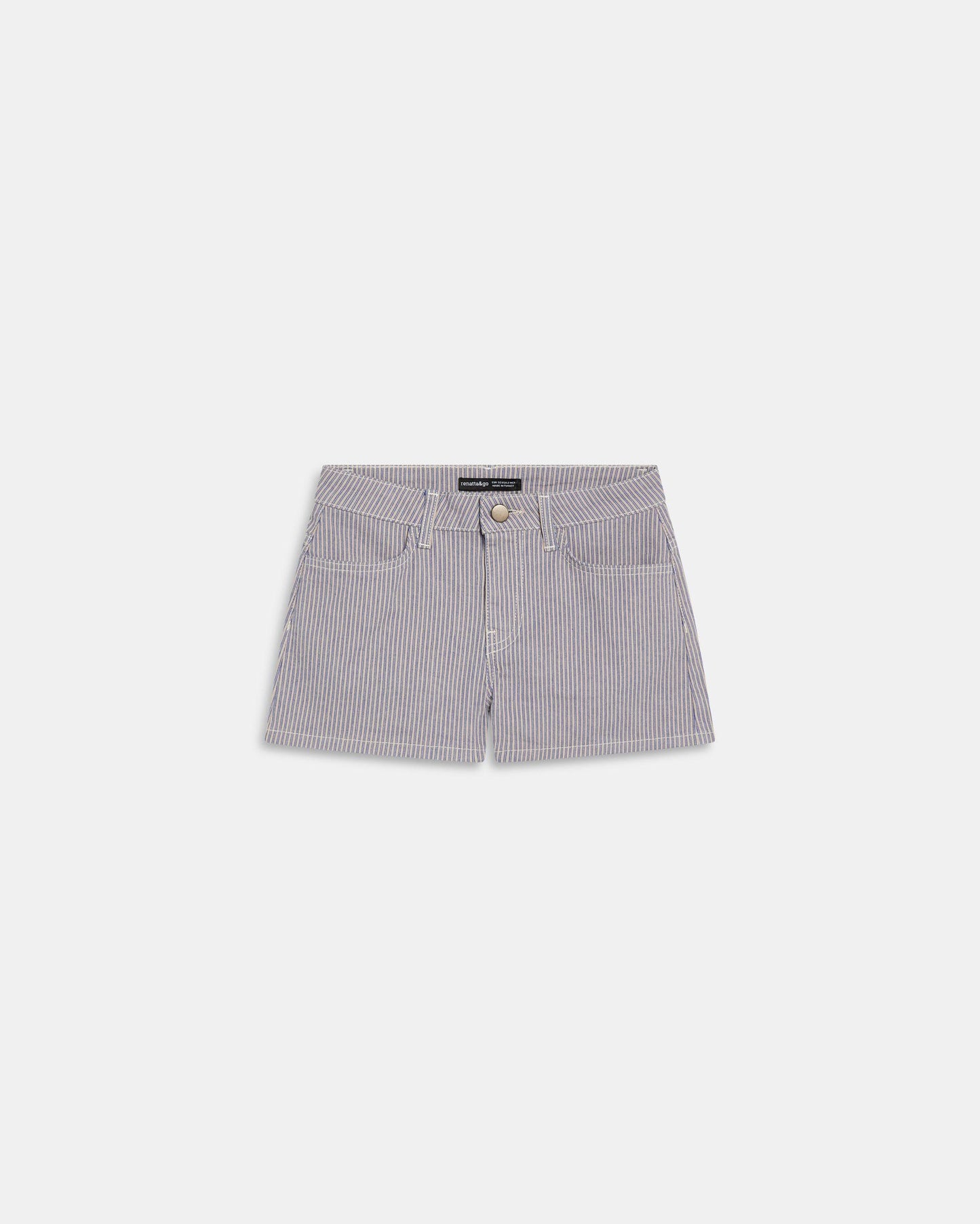 Shorts Básicos Rayas Azul