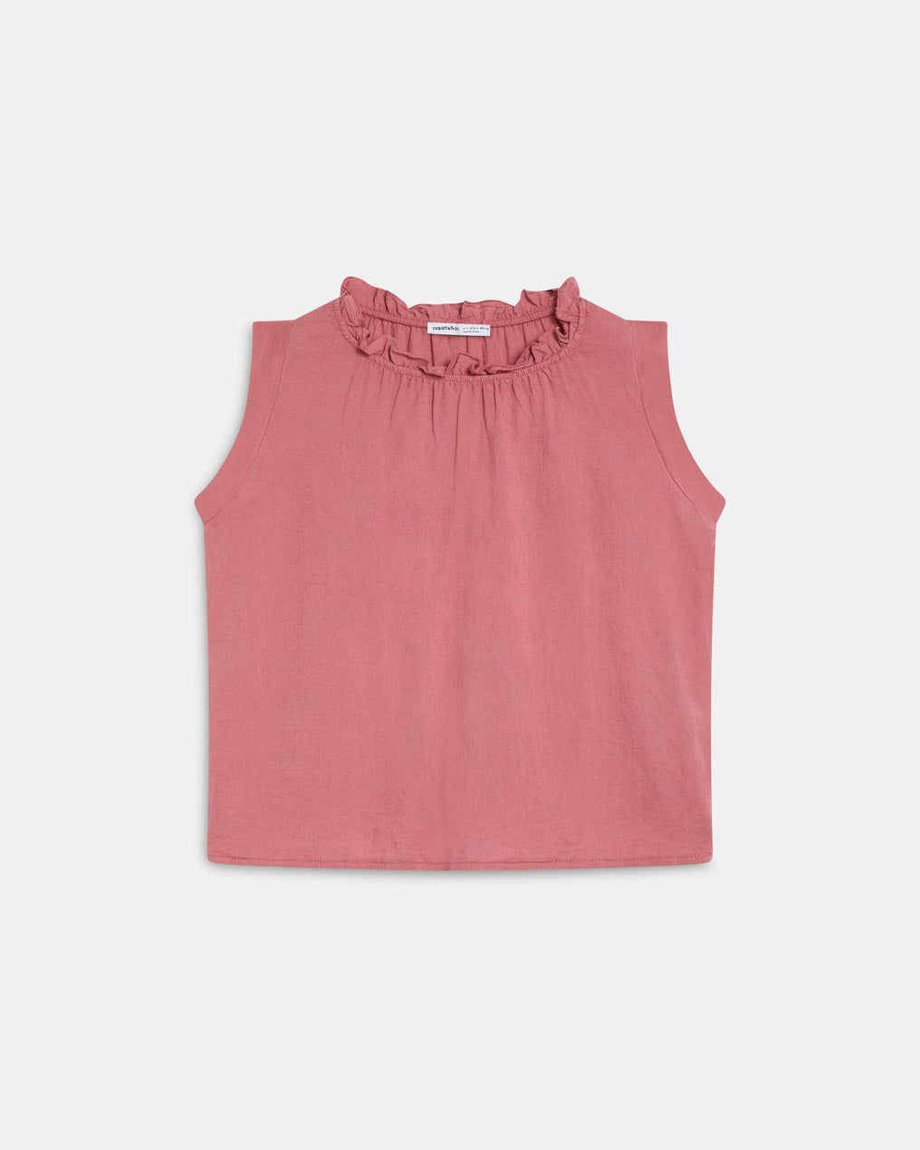 Top Linho Folho Gola Coral